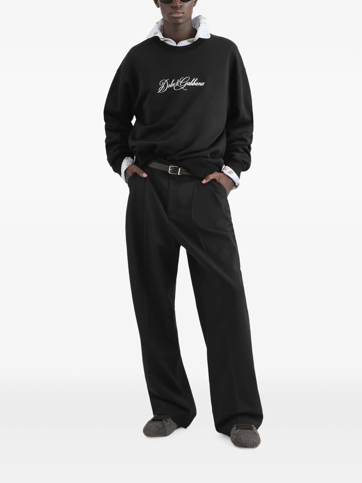 Cotton sweatshirt with logo