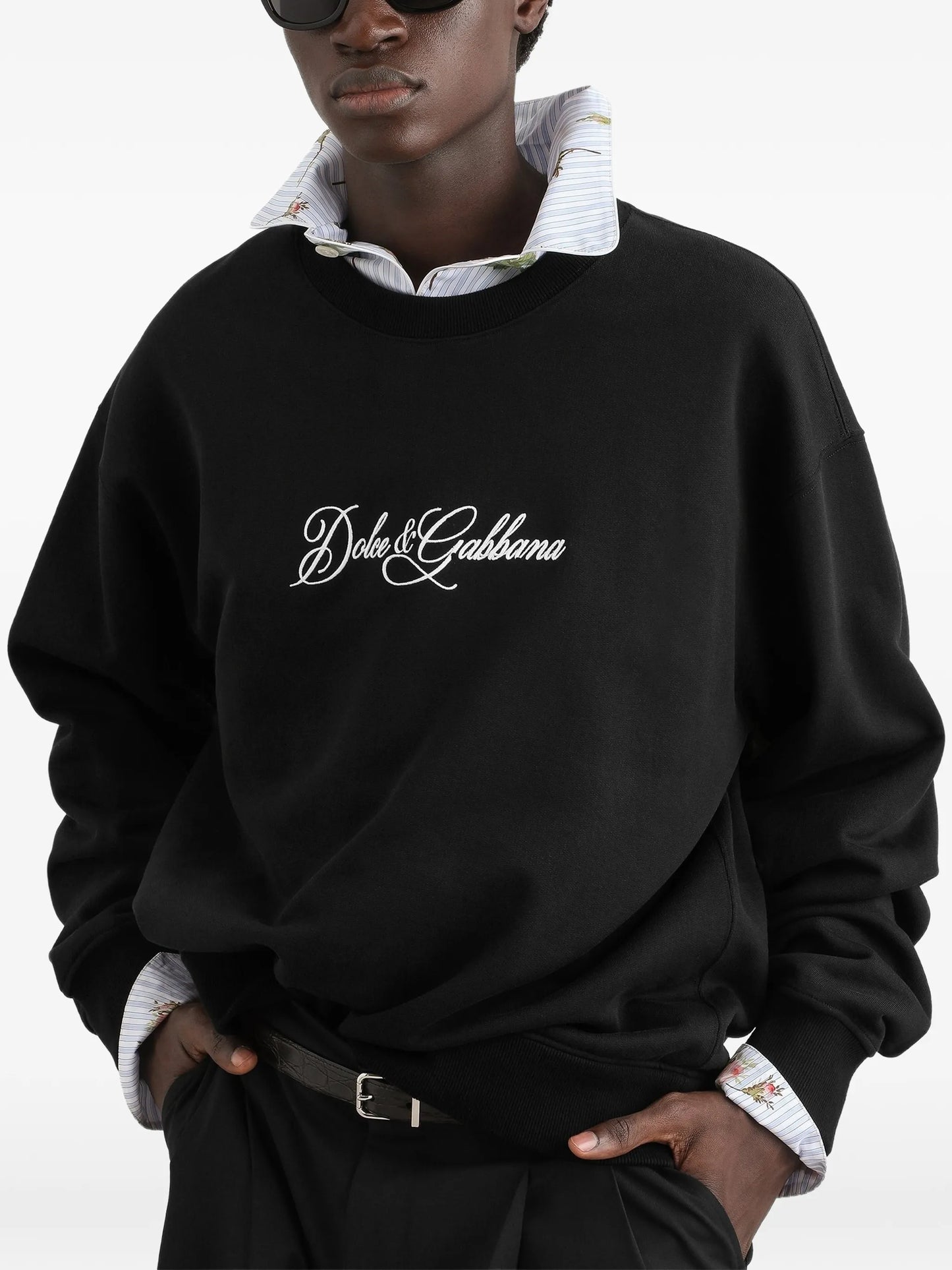 Cotton sweatshirt with logo