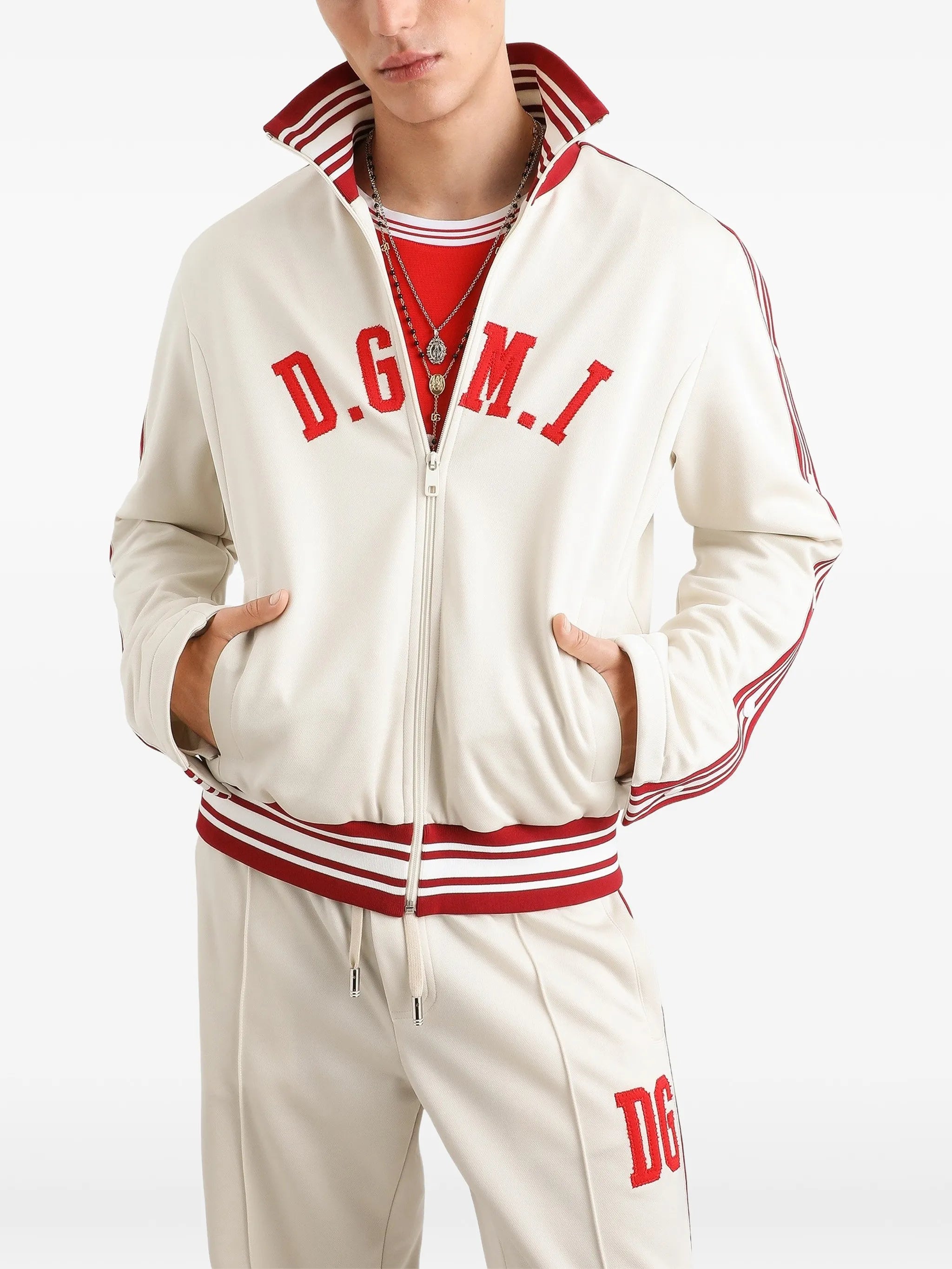 technical piqué sweatshirt