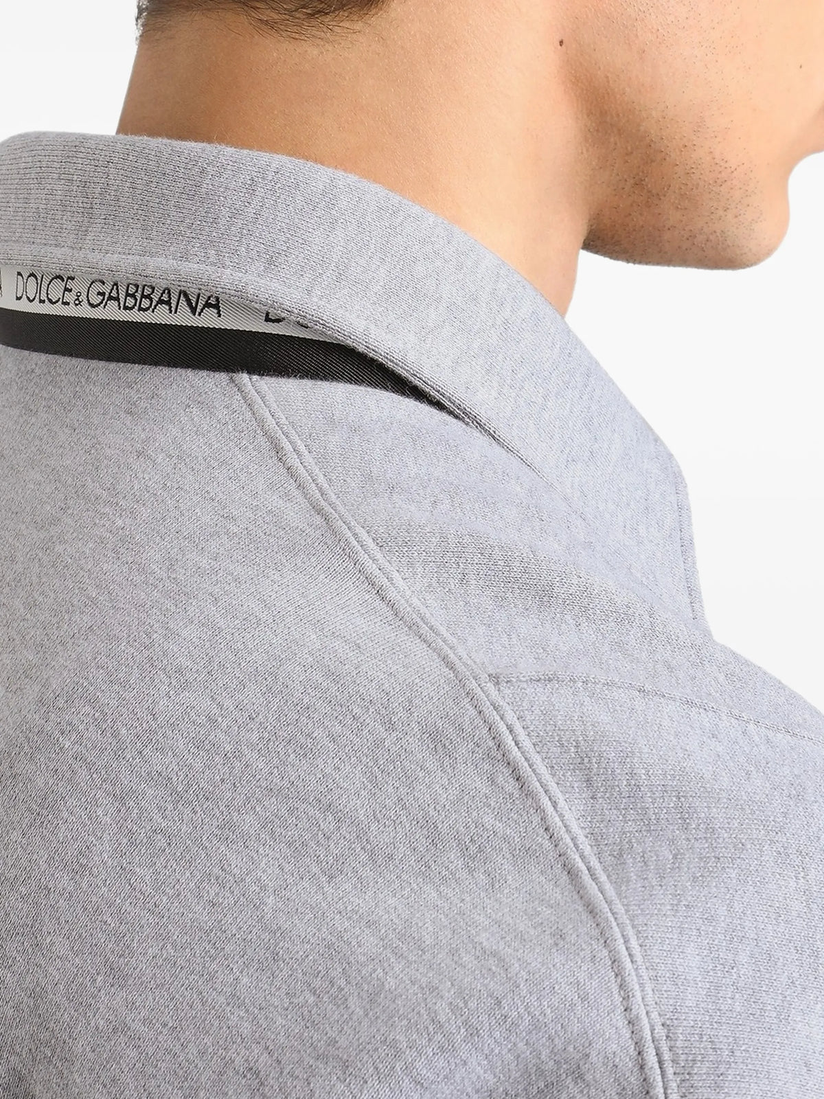 melange cotton sweatshirt