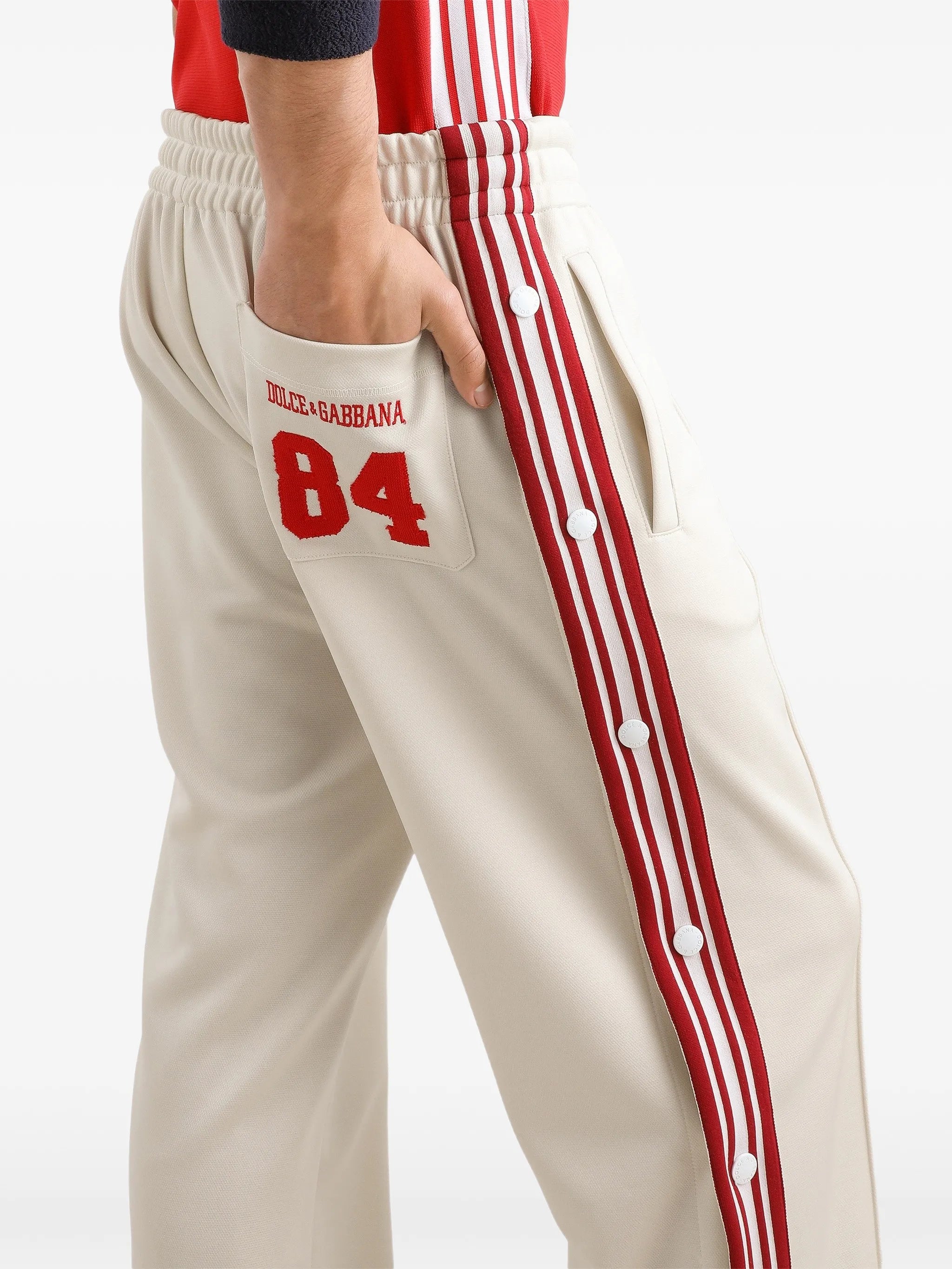 technical piqué jogging trousers
