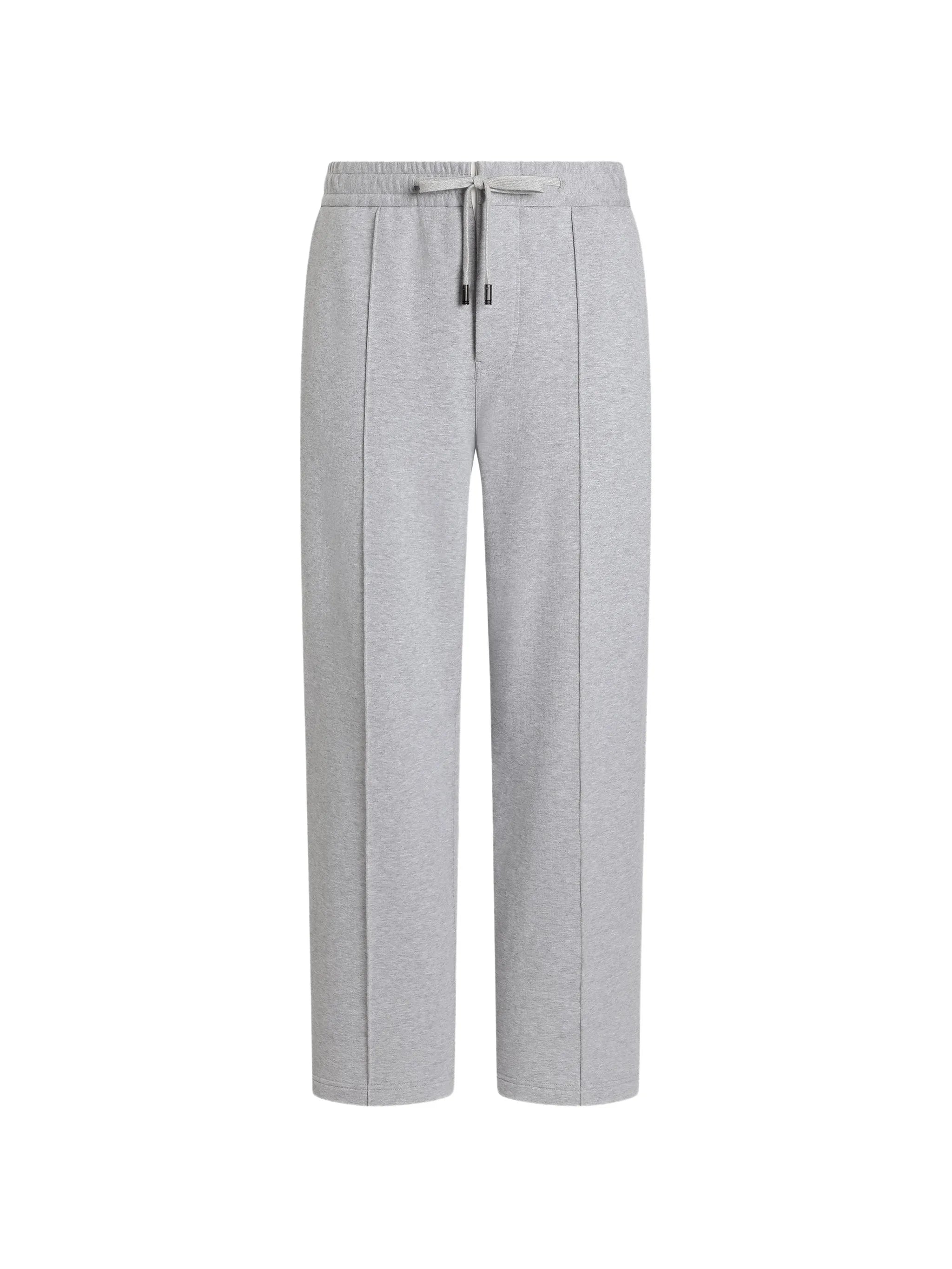 mélange fleece jogging trousers
