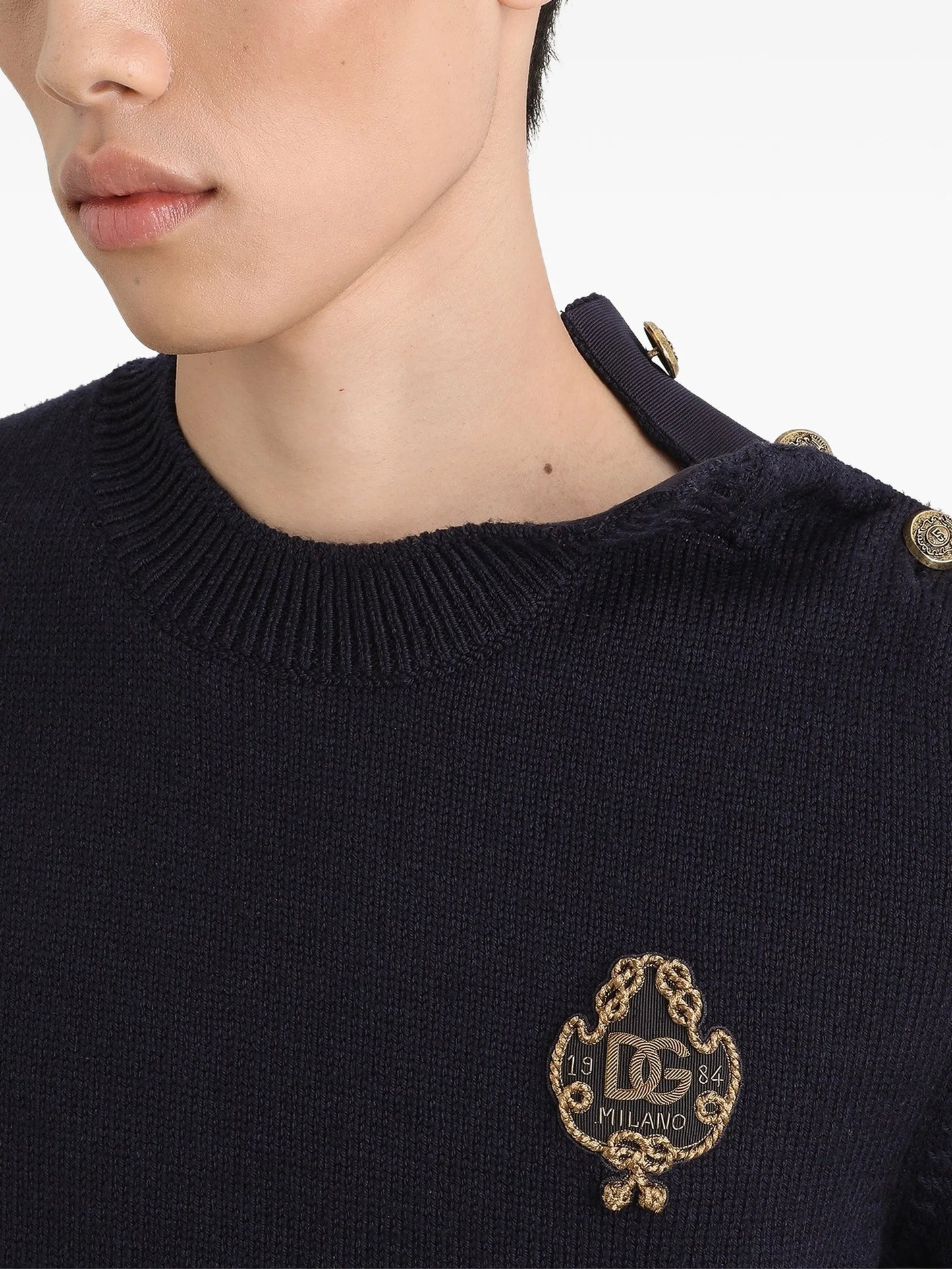 smooth-knit pullover