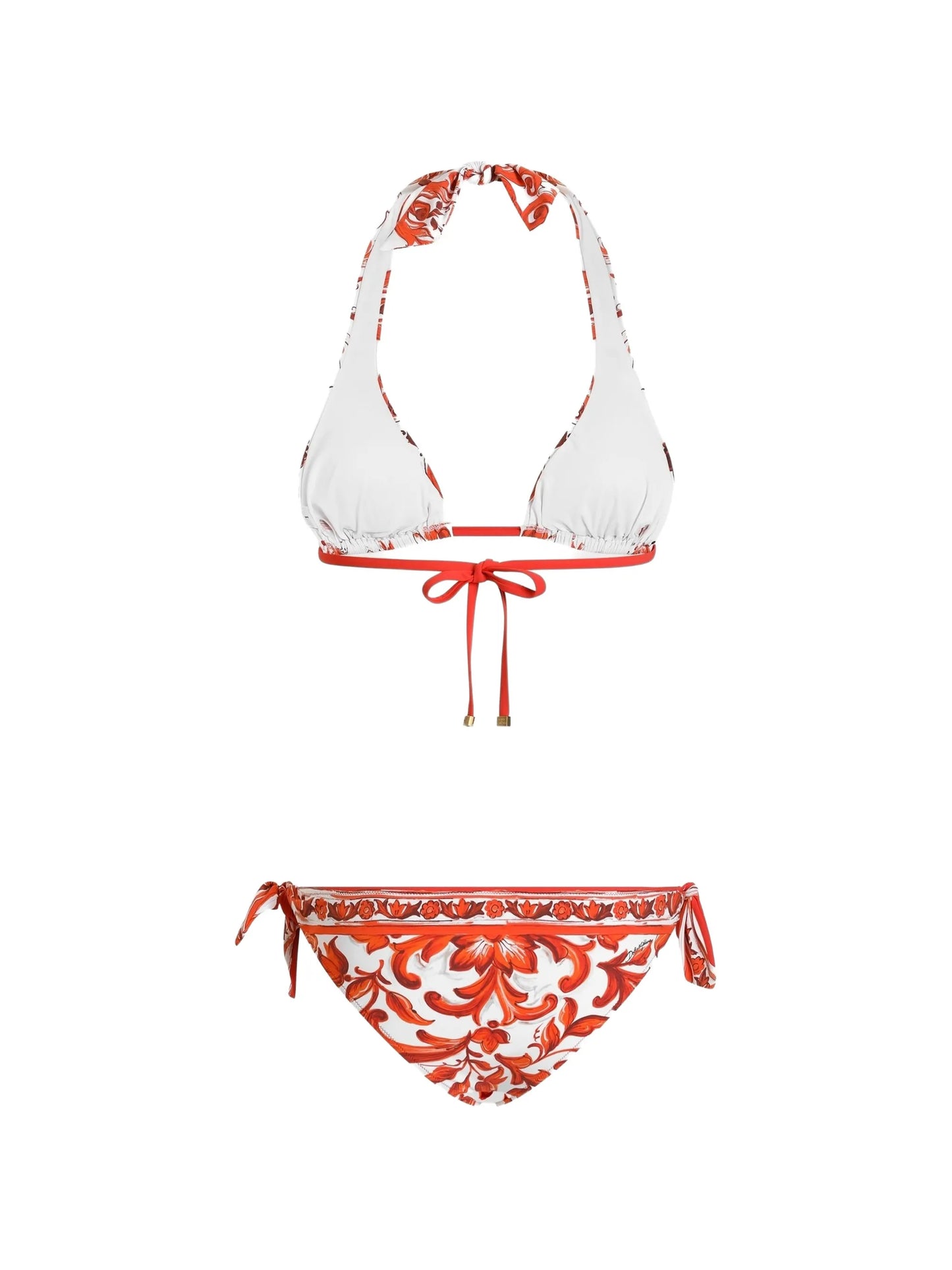 majolica-print bikini