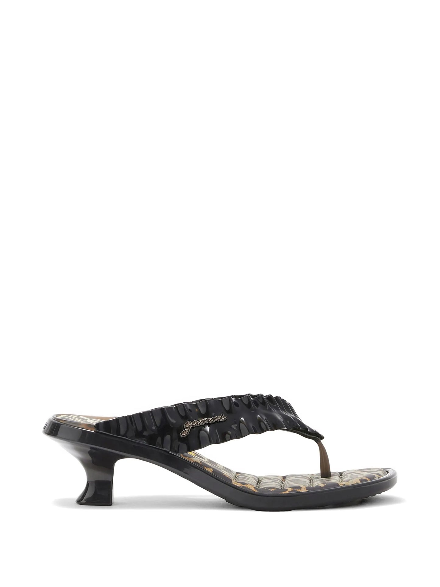 x Melissa leopard-print heeled sandals