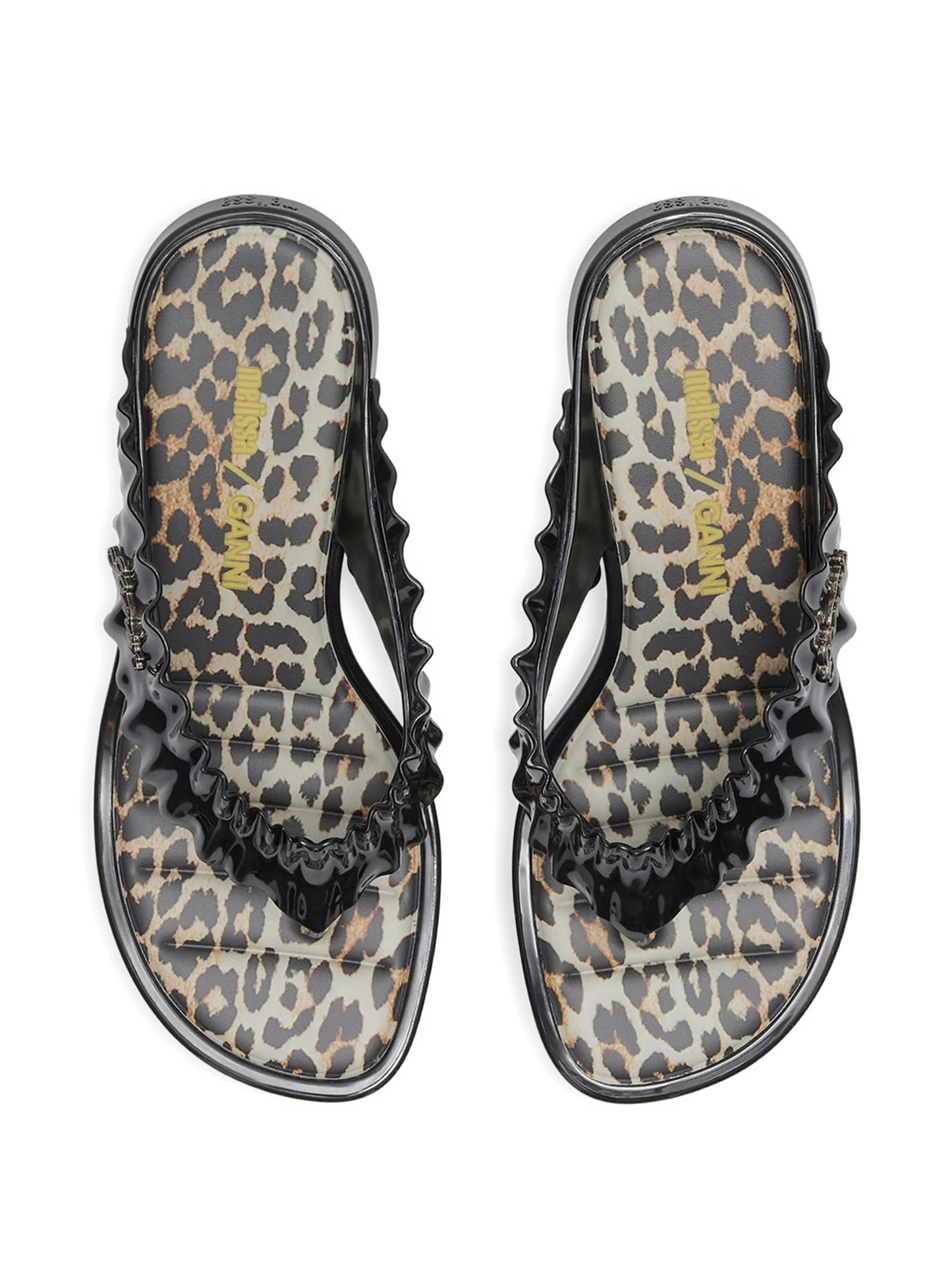 x Melissa leopard-print heeled sandals