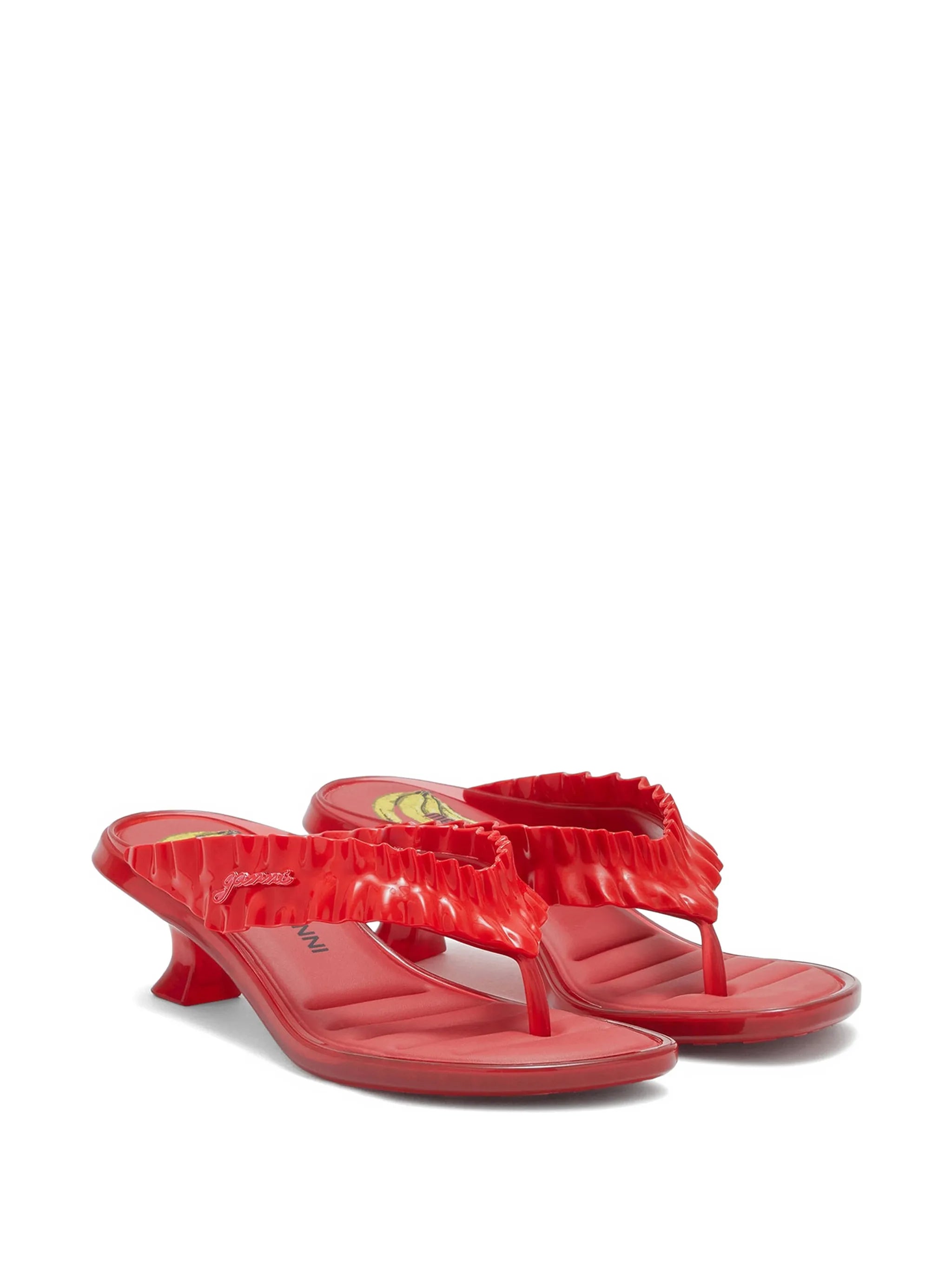 x Melissa logo-print heeled sandals