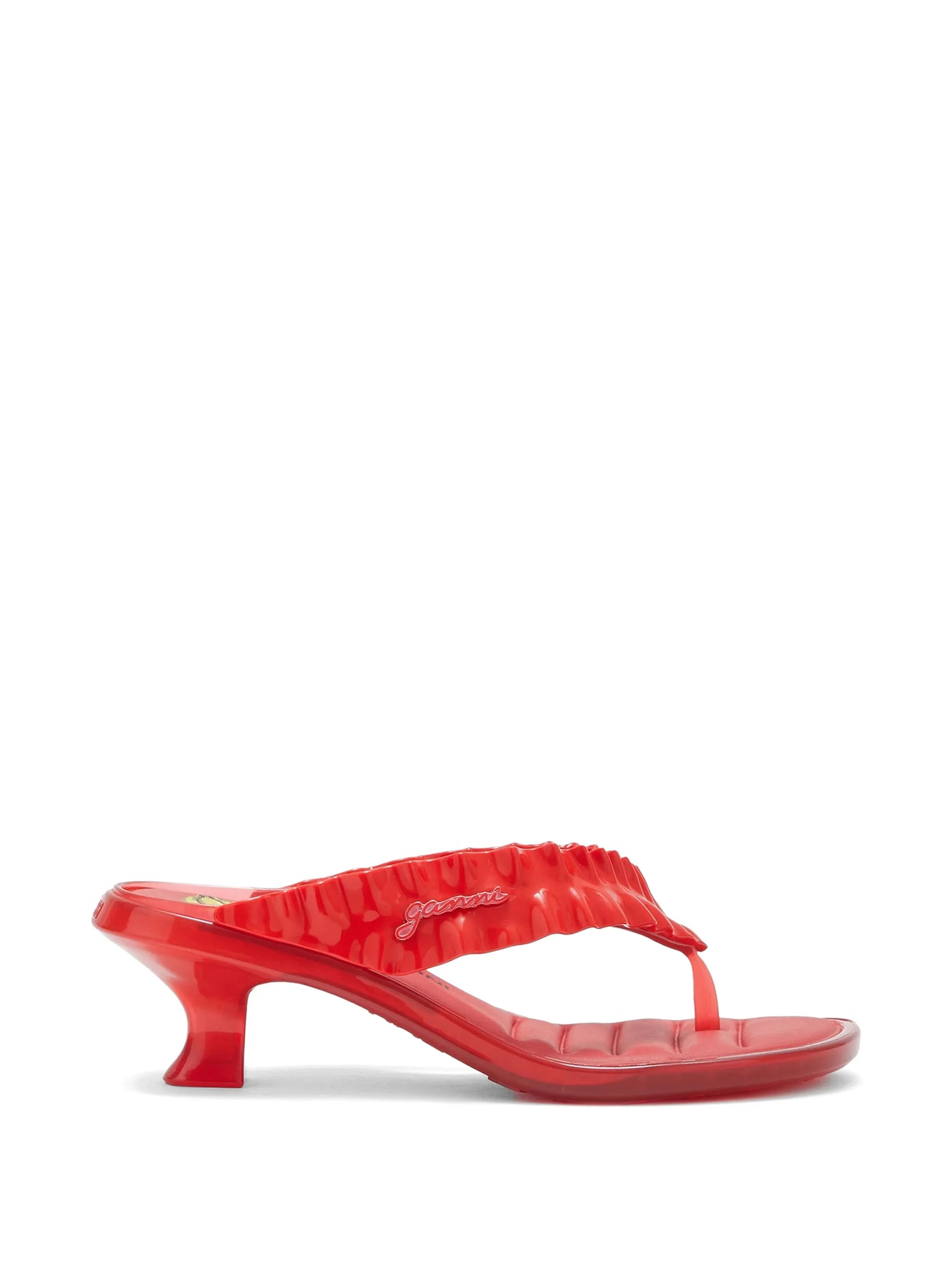x Melissa logo-print heeled sandals