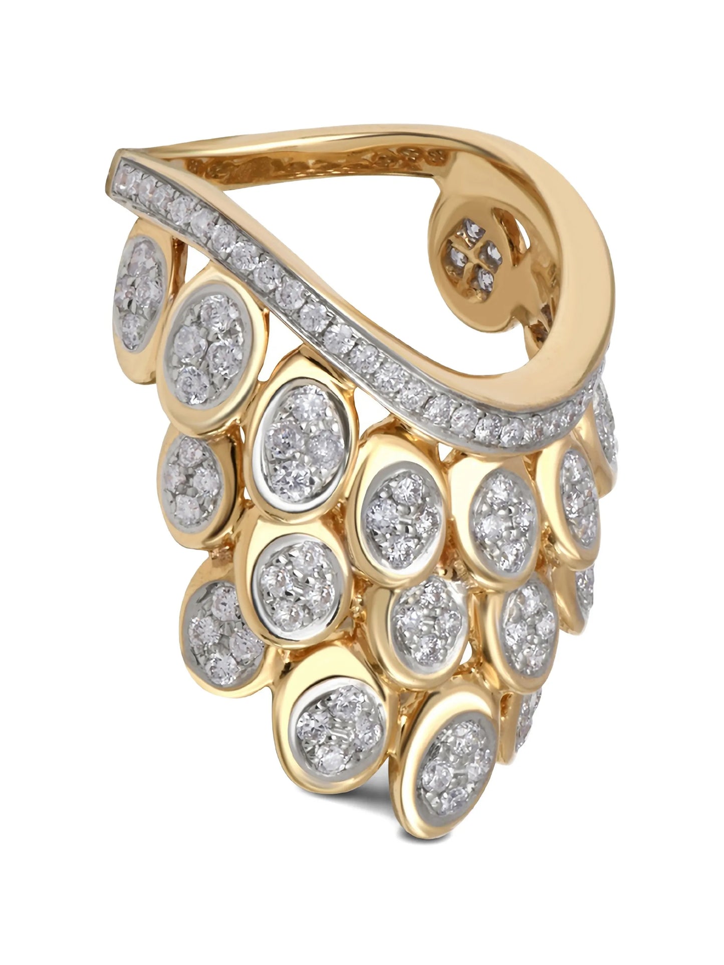 Blossom Pave diamond ring