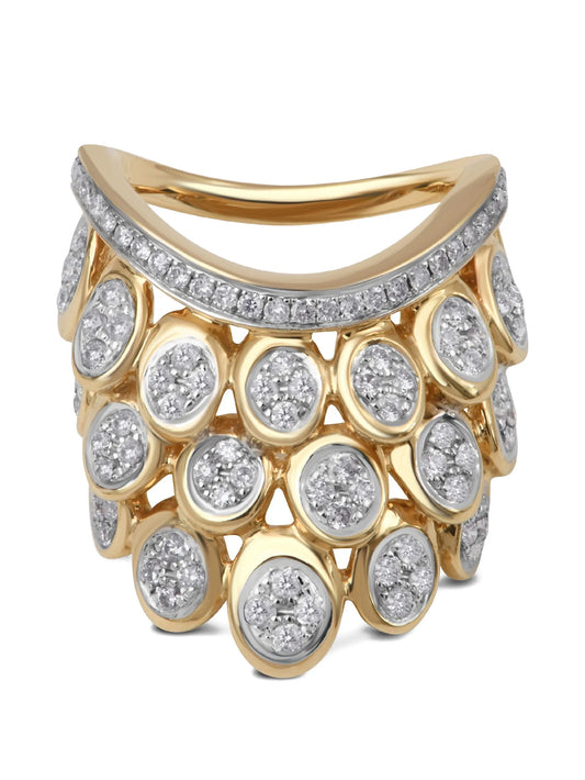Blossom Pave diamond ring