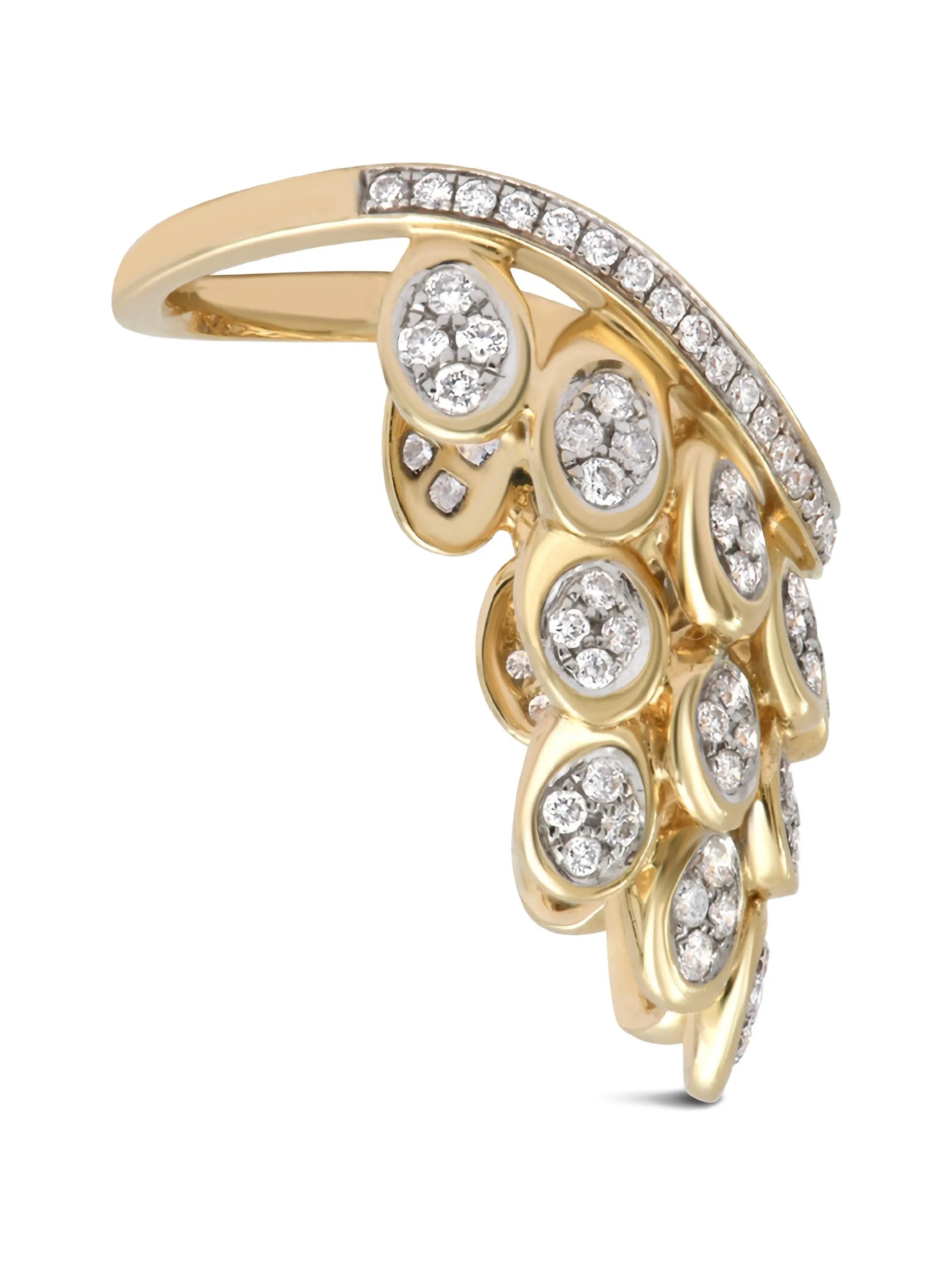 Blossom Pave diamond ring