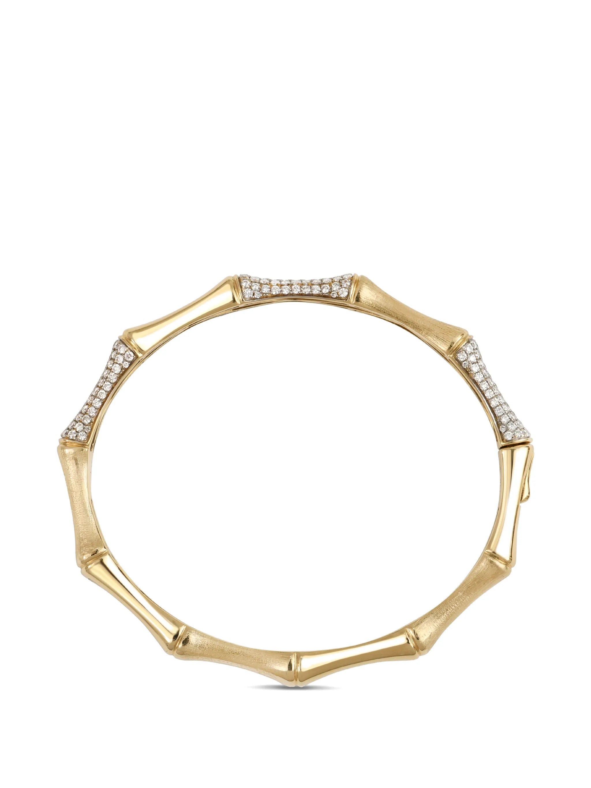 Bamboo diamond bracelet