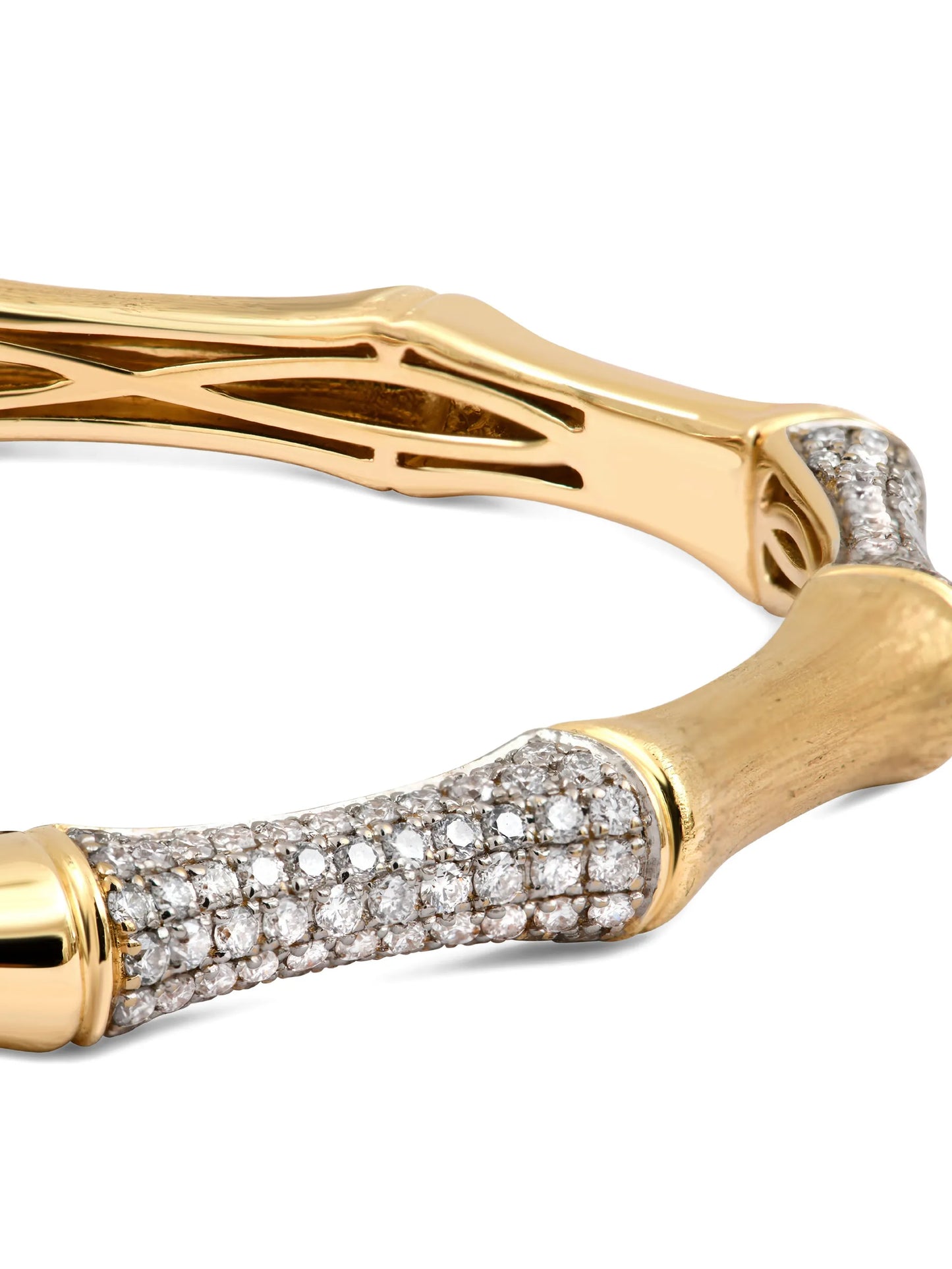 Bamboo diamond bracelet