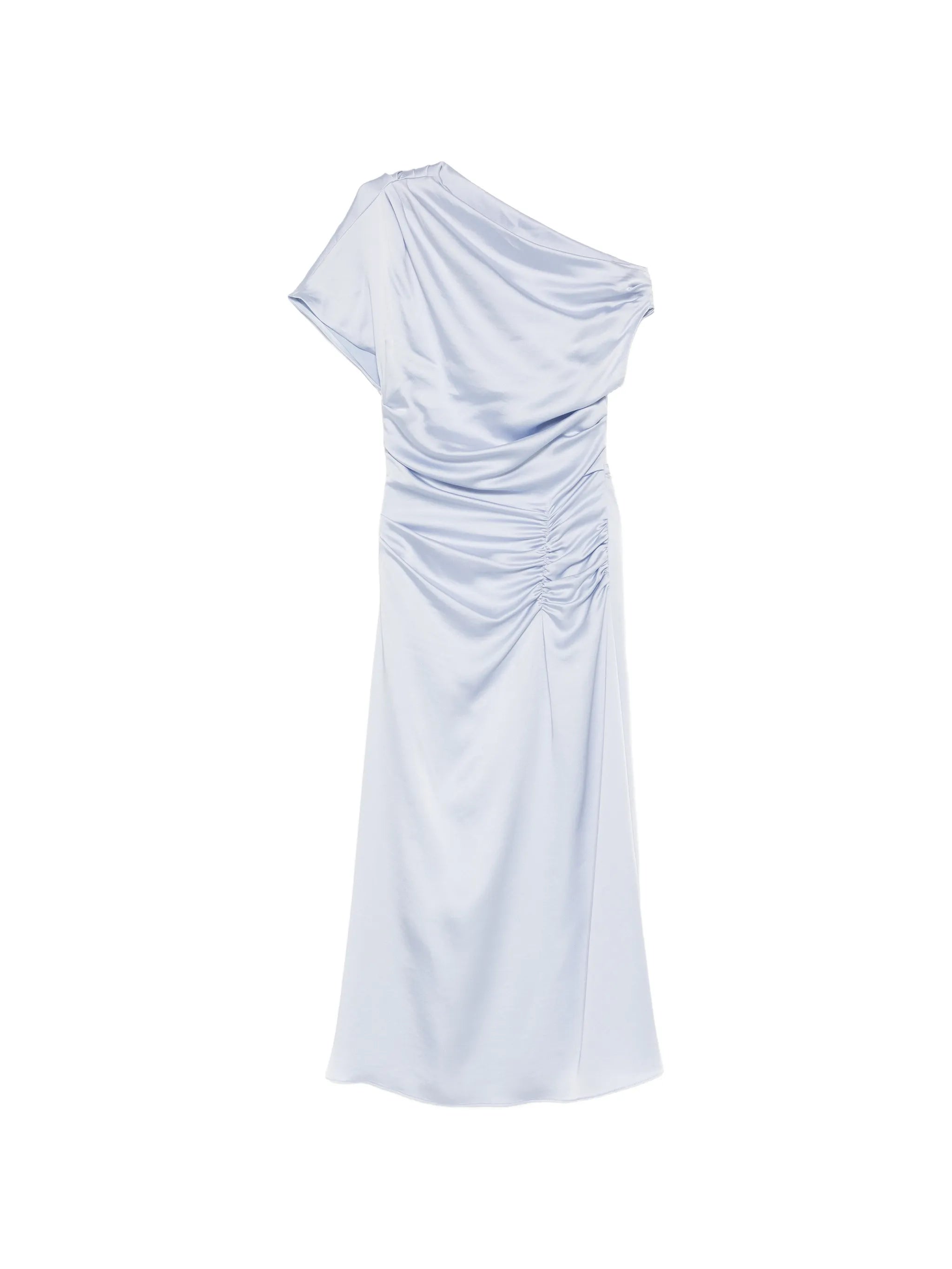 Joanna Off shoulder satin midi dress