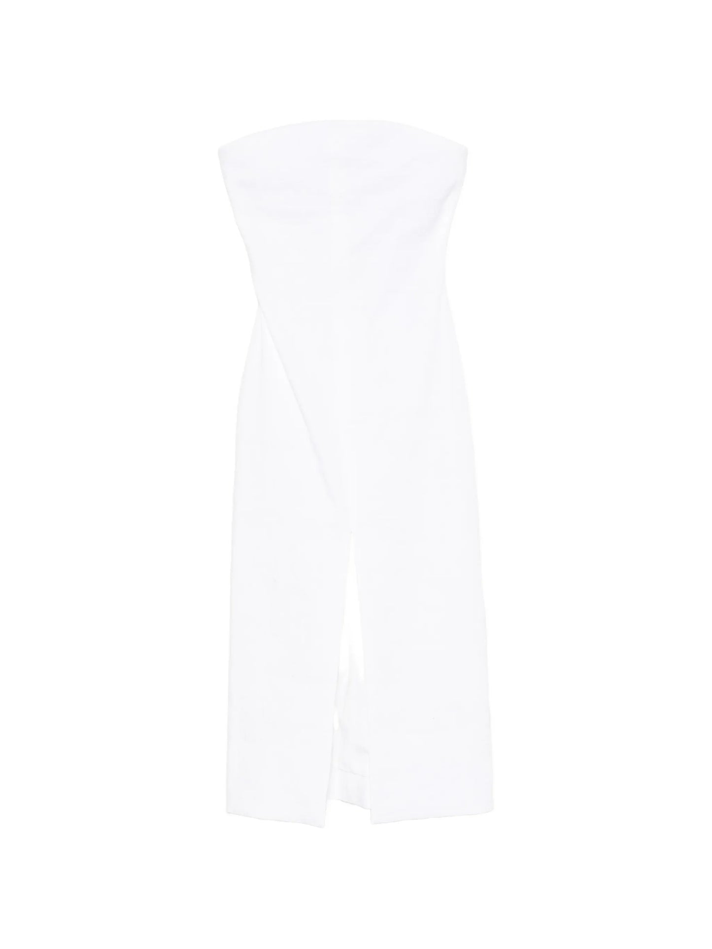 strapless midi dress