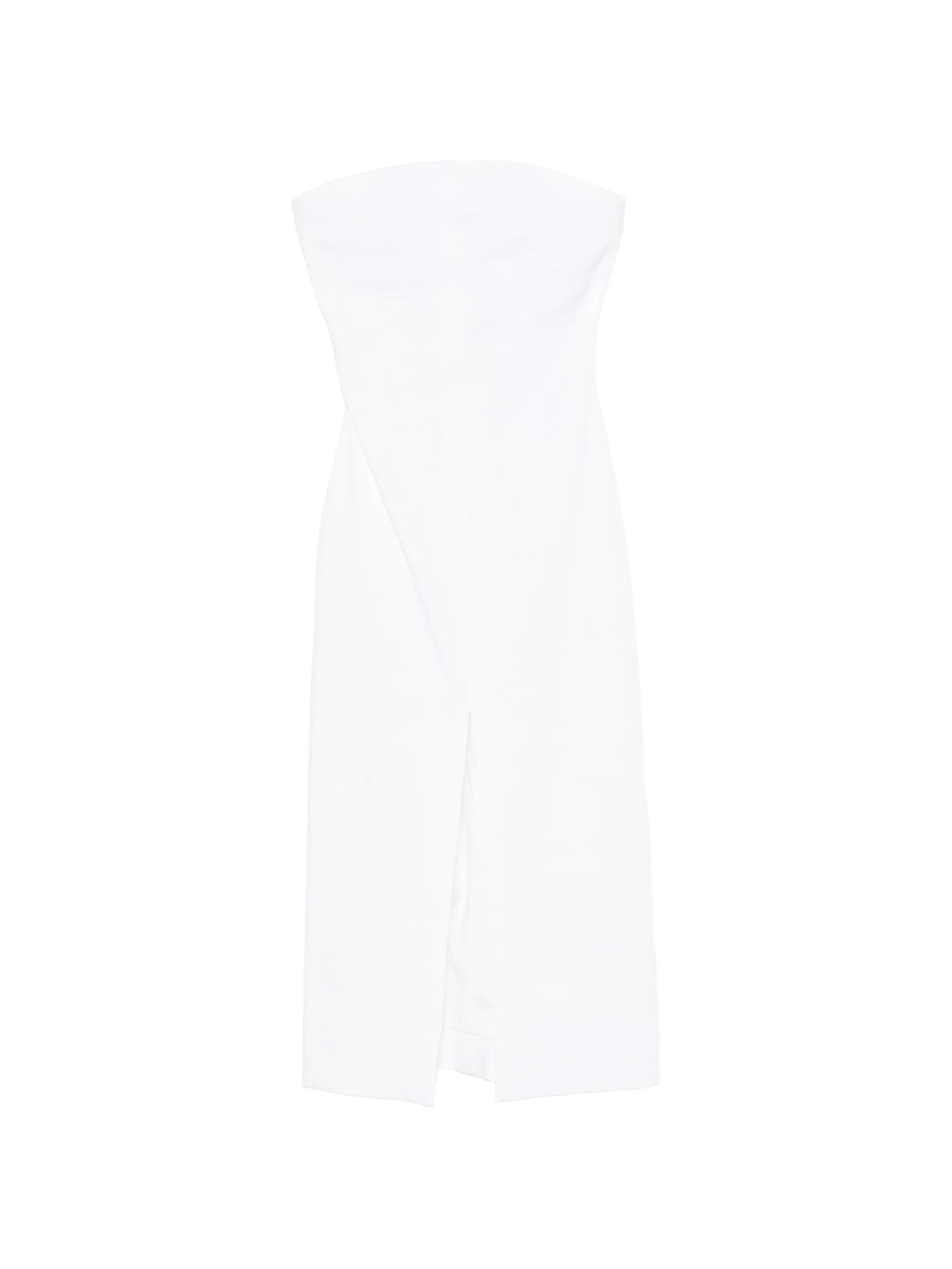 strapless midi dress