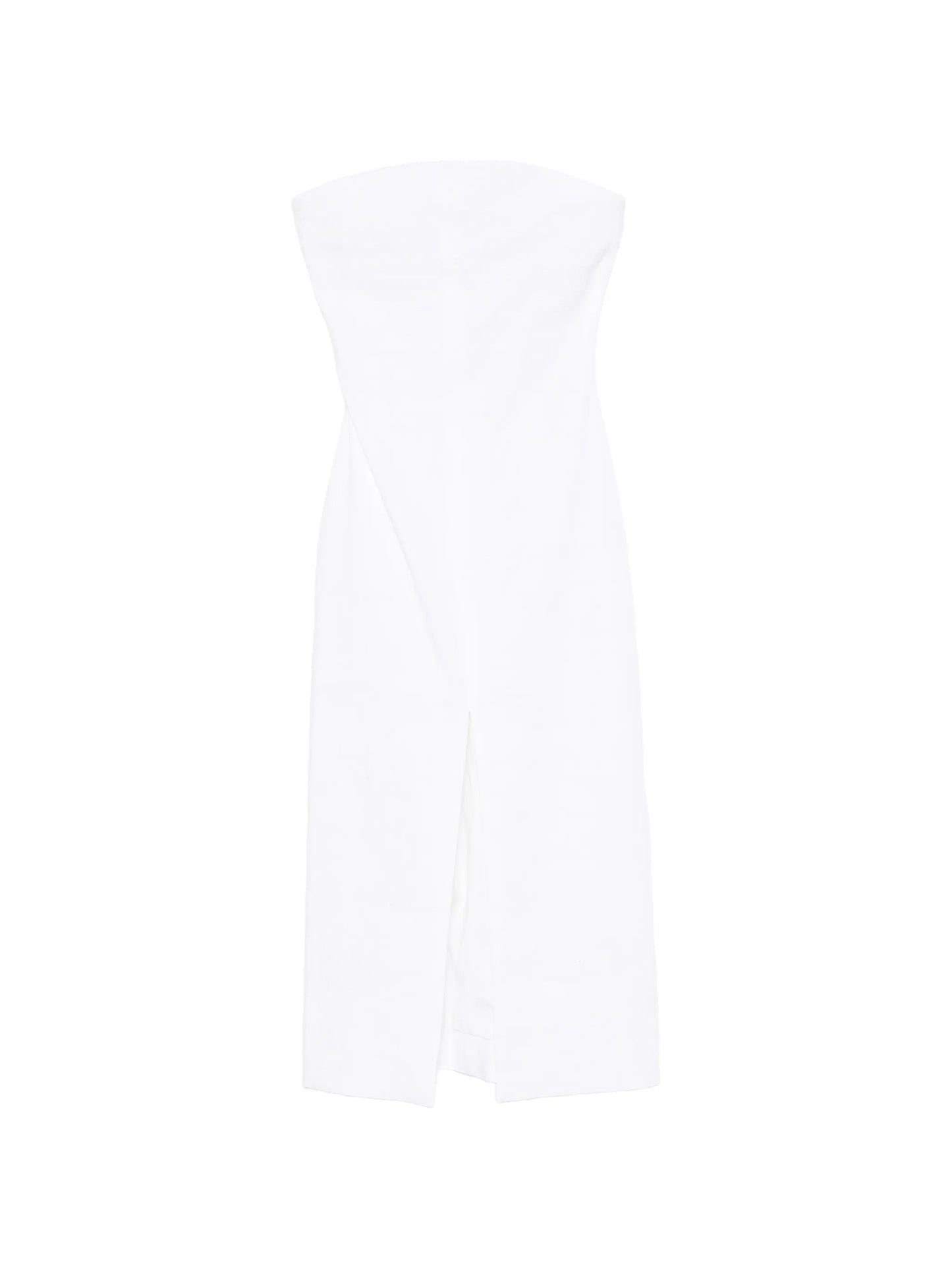 strapless midi dress