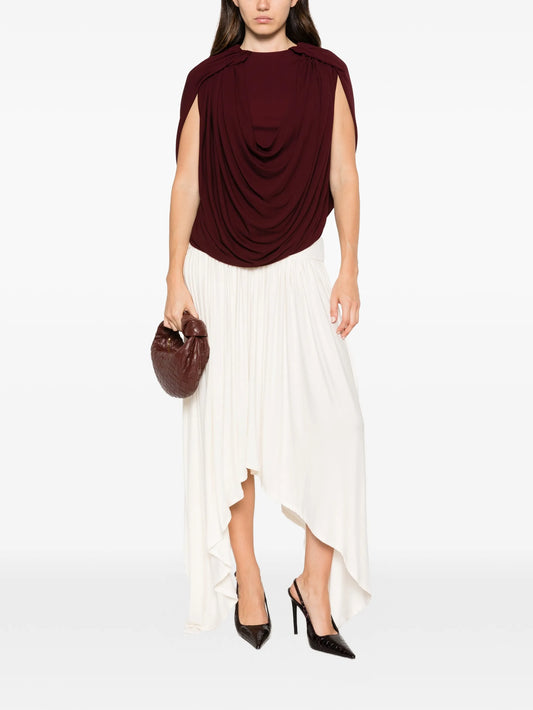 The Astor draped jersey blouse