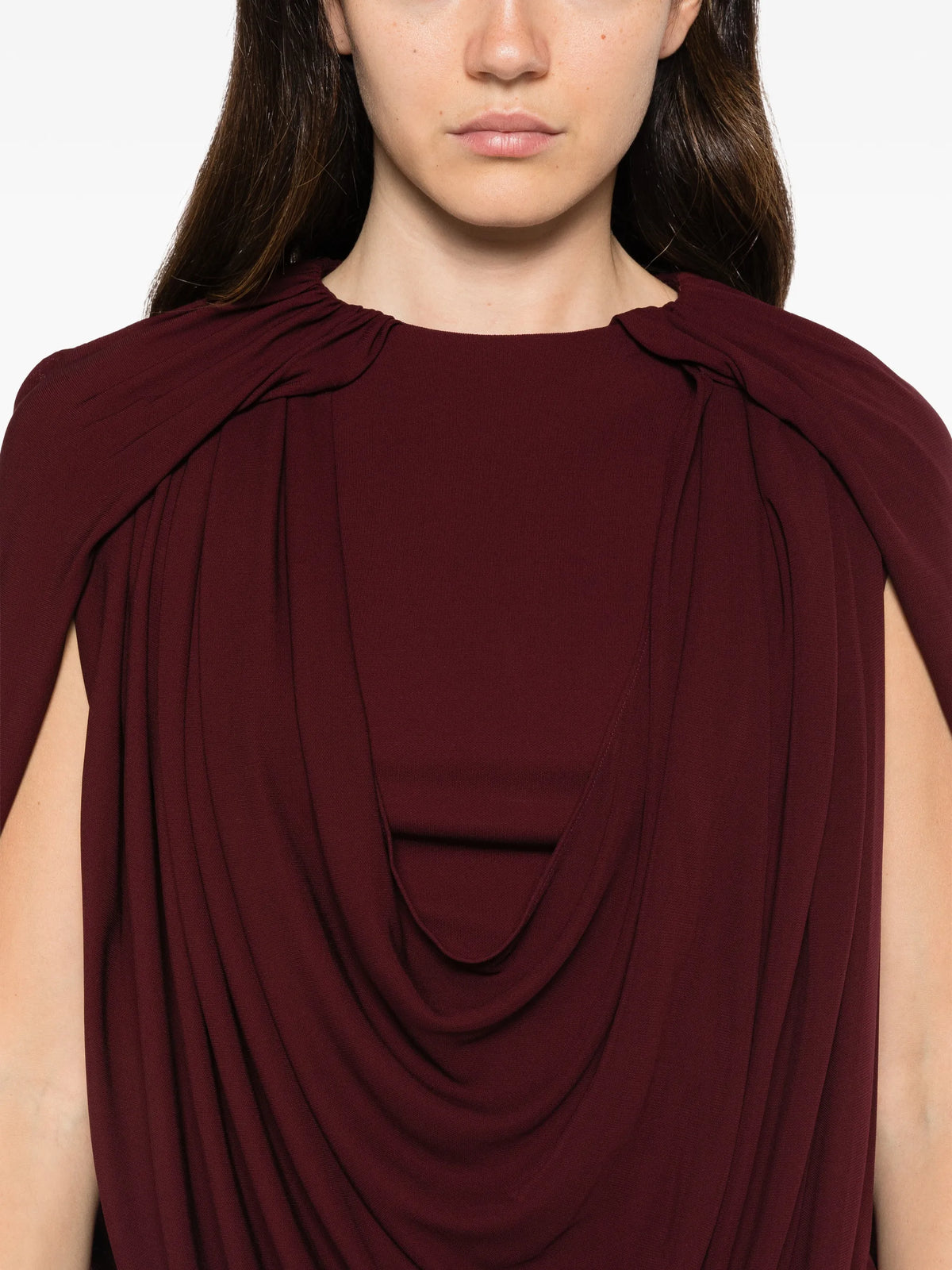 The Astor draped jersey blouse