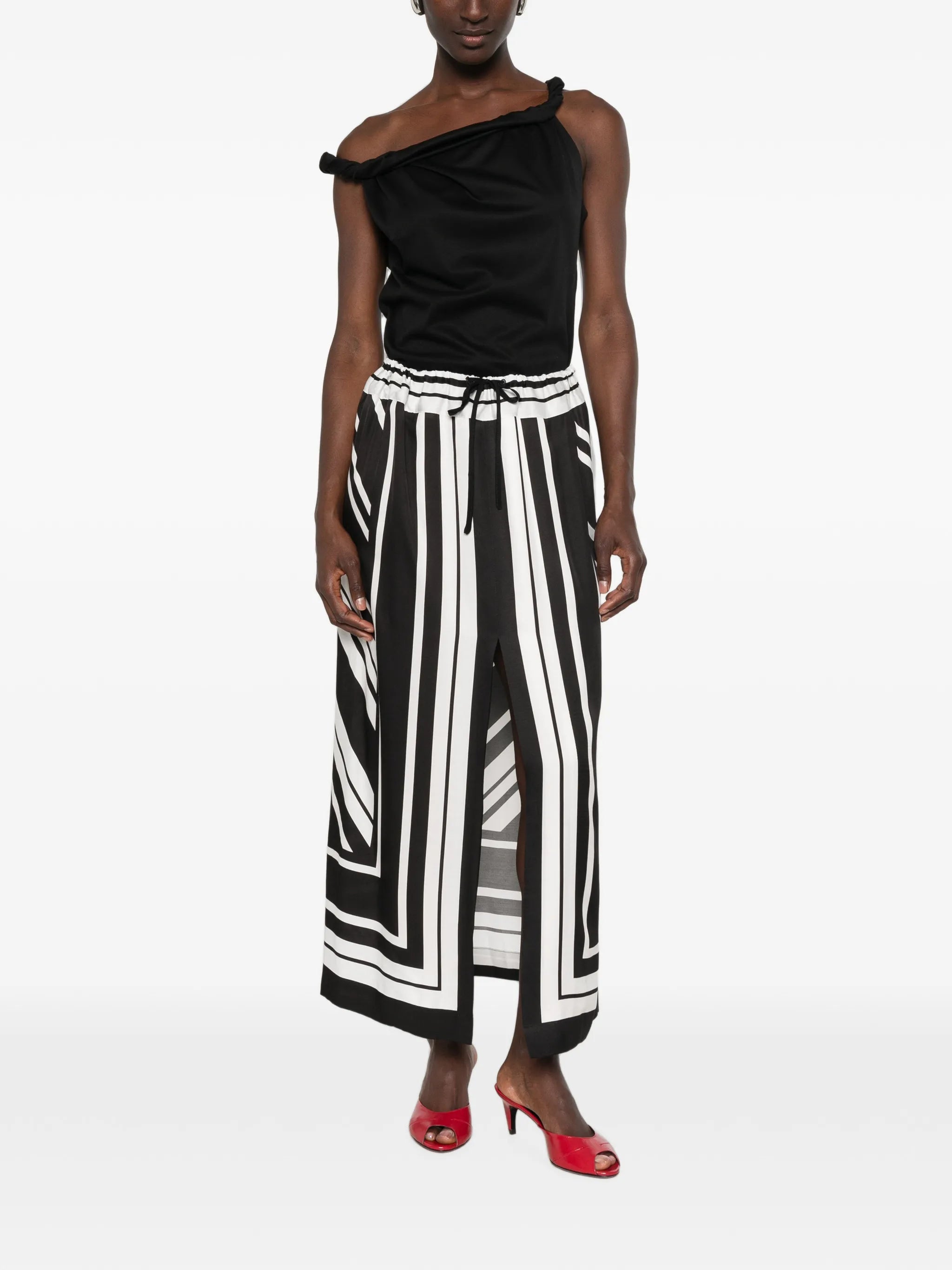 Jameson striped maxi skirt