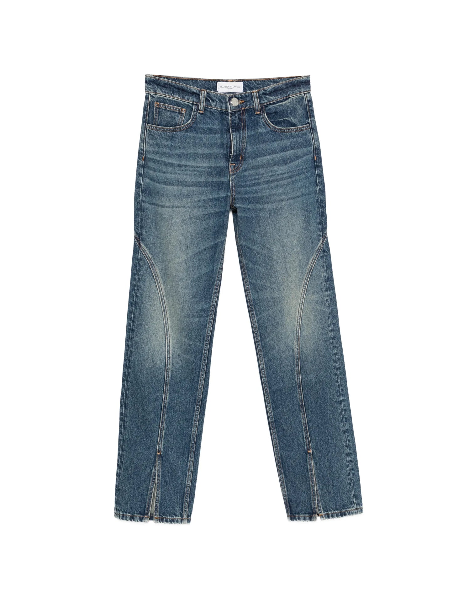 Campbell spiral-seam jeans