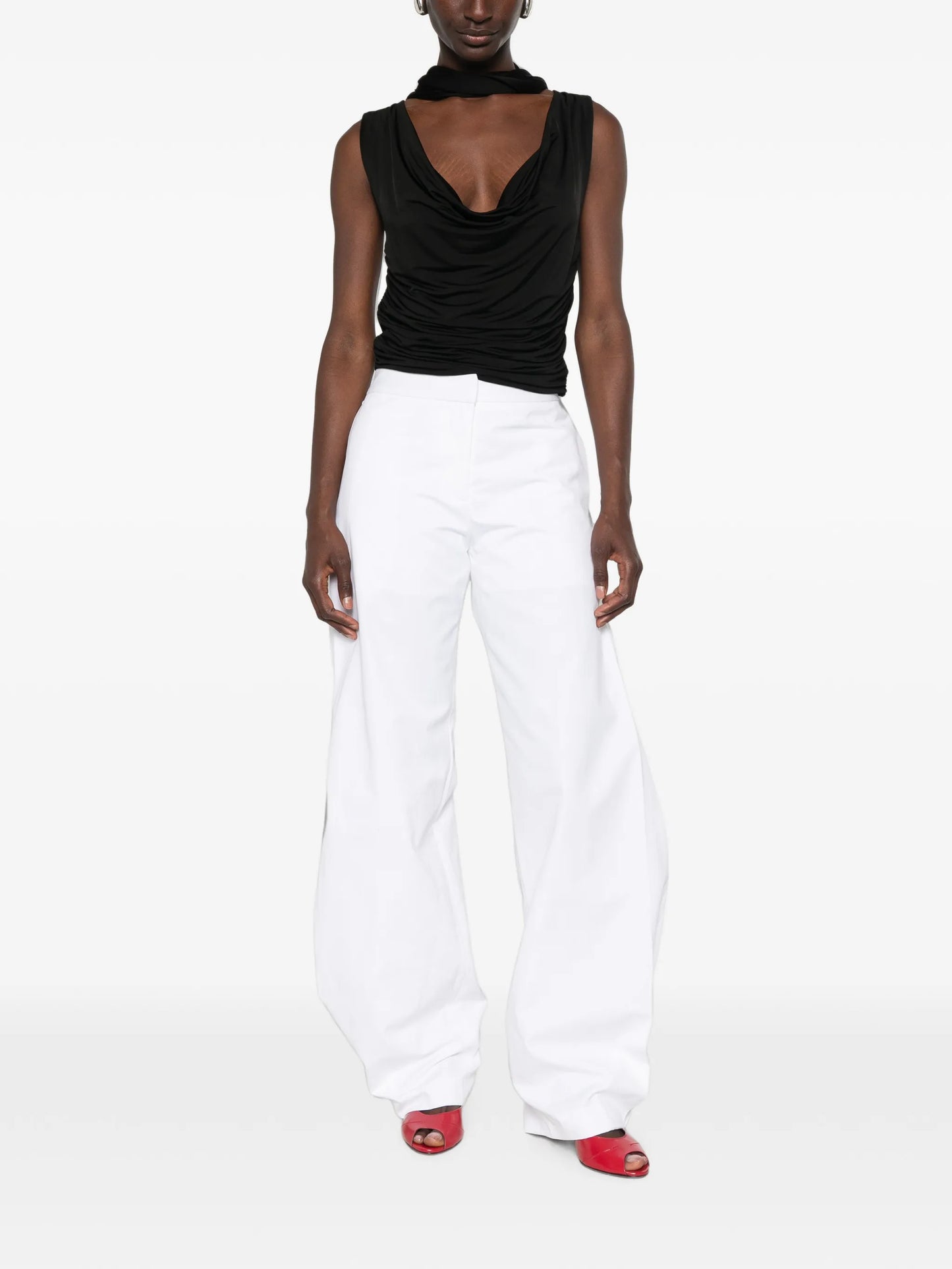 The Parks side-pleat trousers