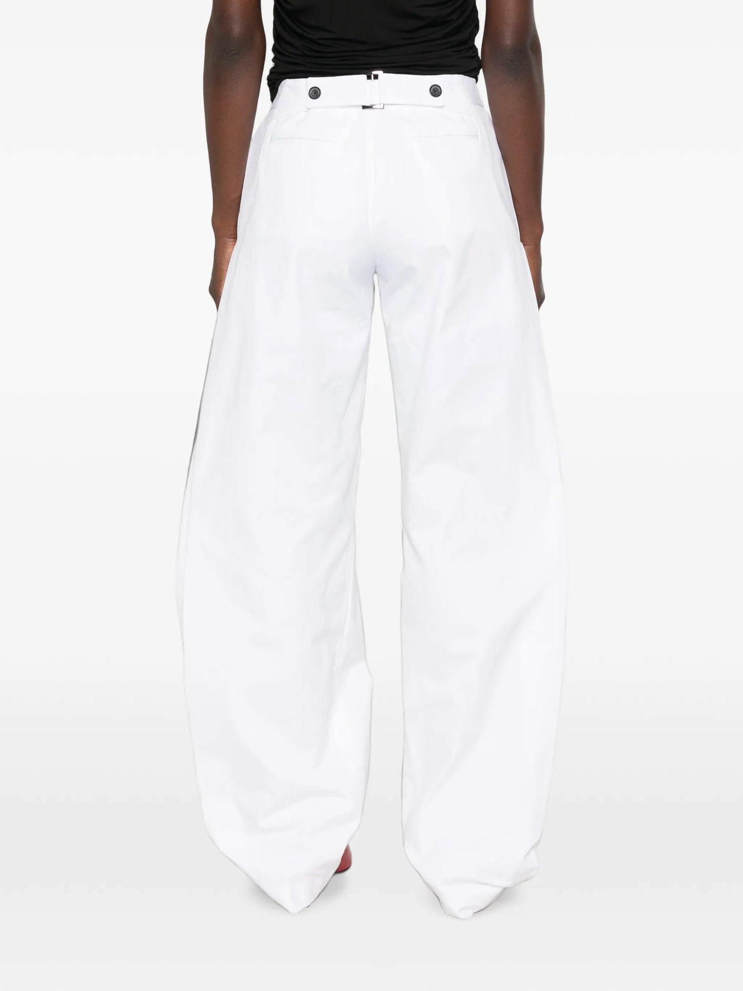 The Parks side-pleat trousers