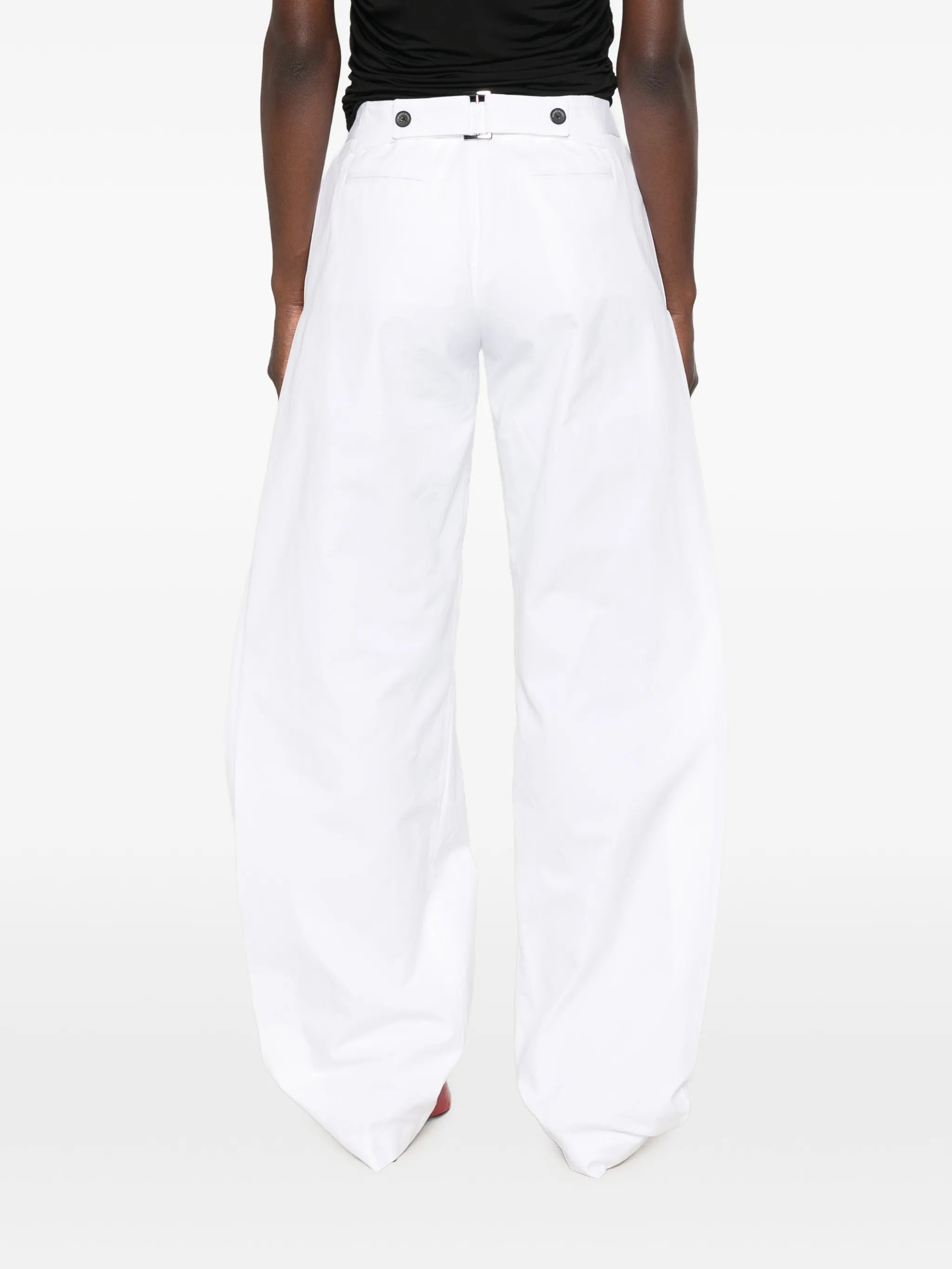 The Parks side-pleat trousers