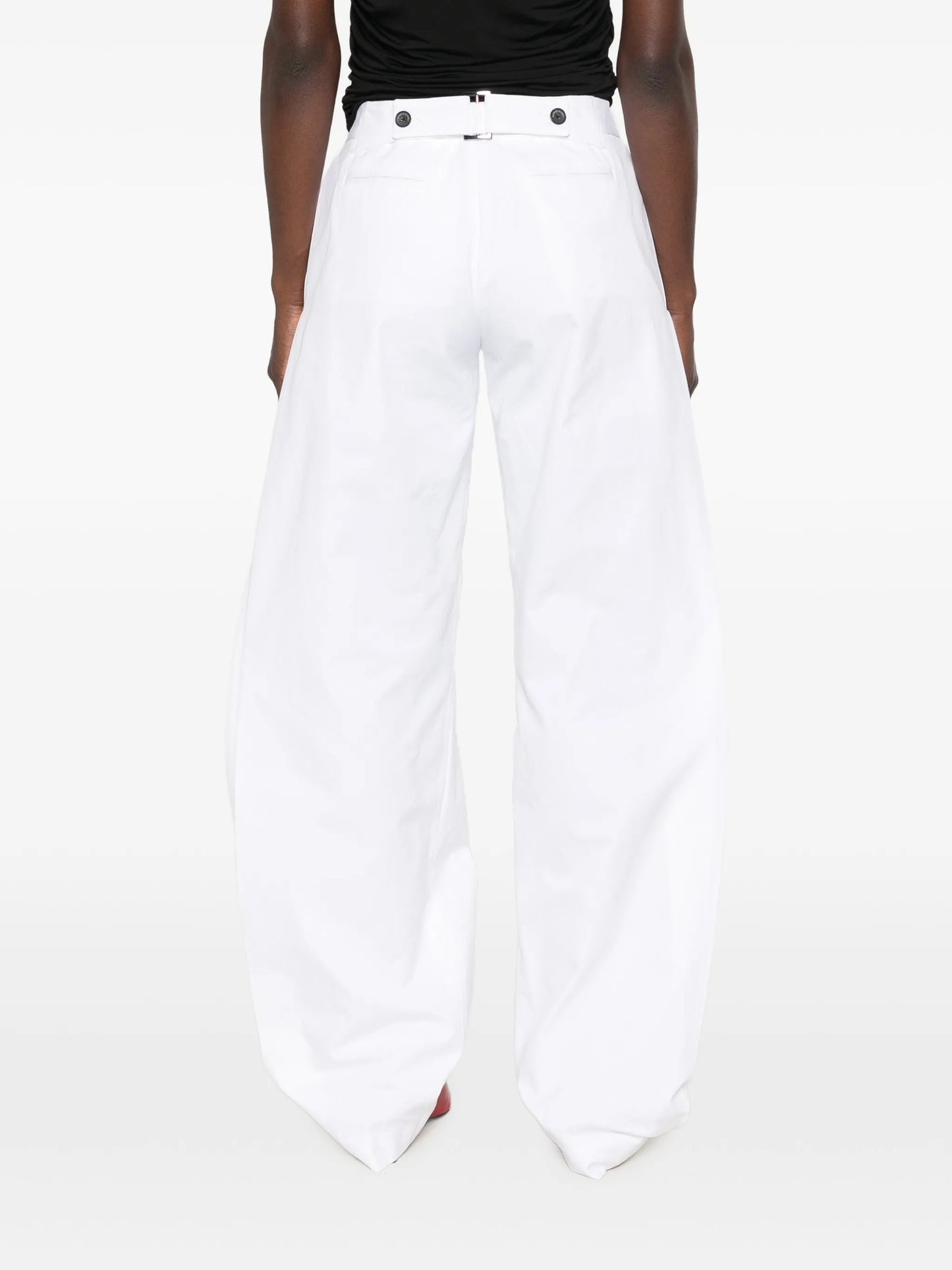 The Parks side-pleat trousers