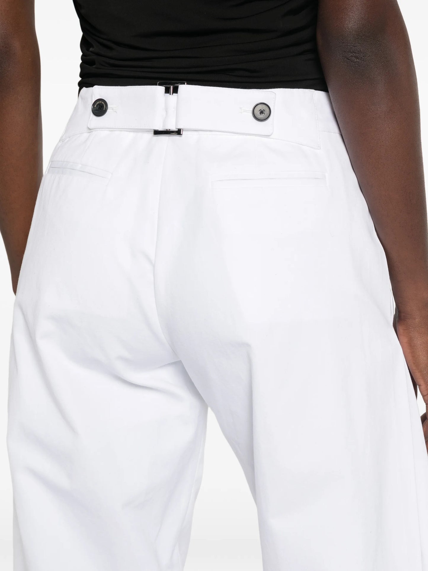 The Parks side-pleat trousers