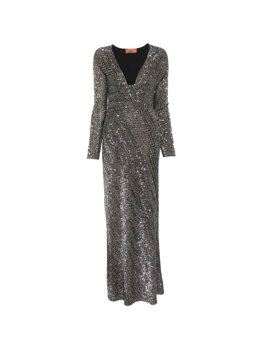 long dress with sequins
