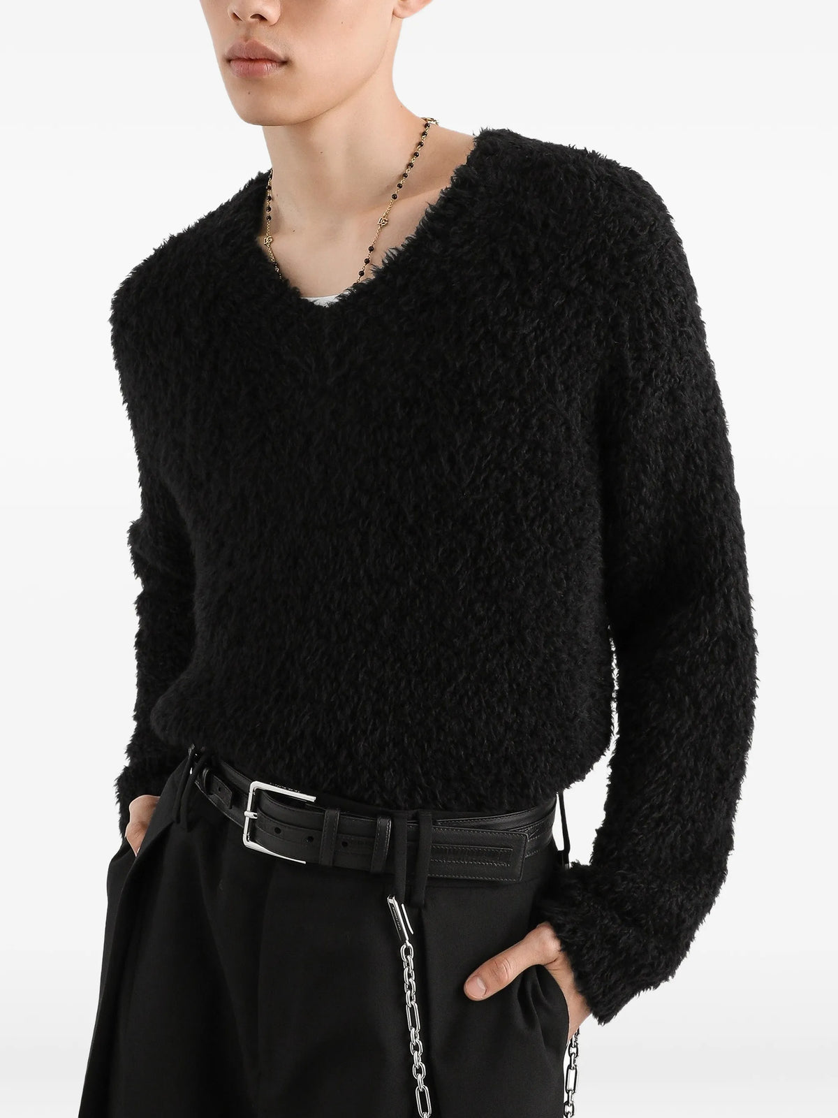 alpaca-blend pullover