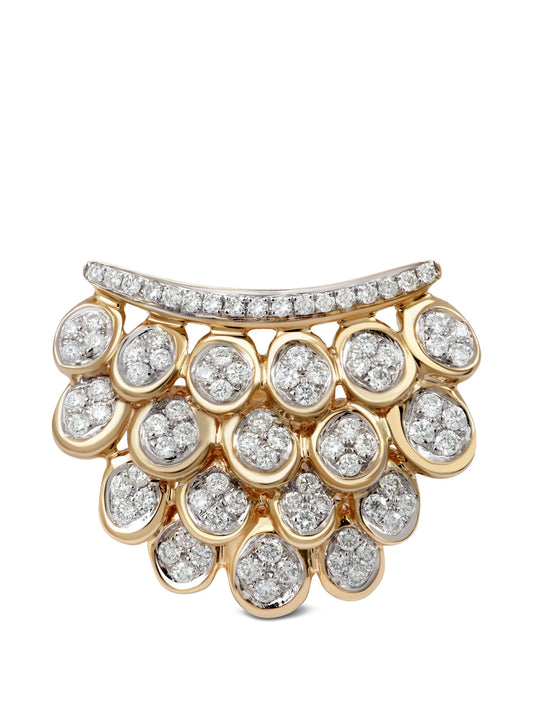 Blossom Full Pave diamond earring