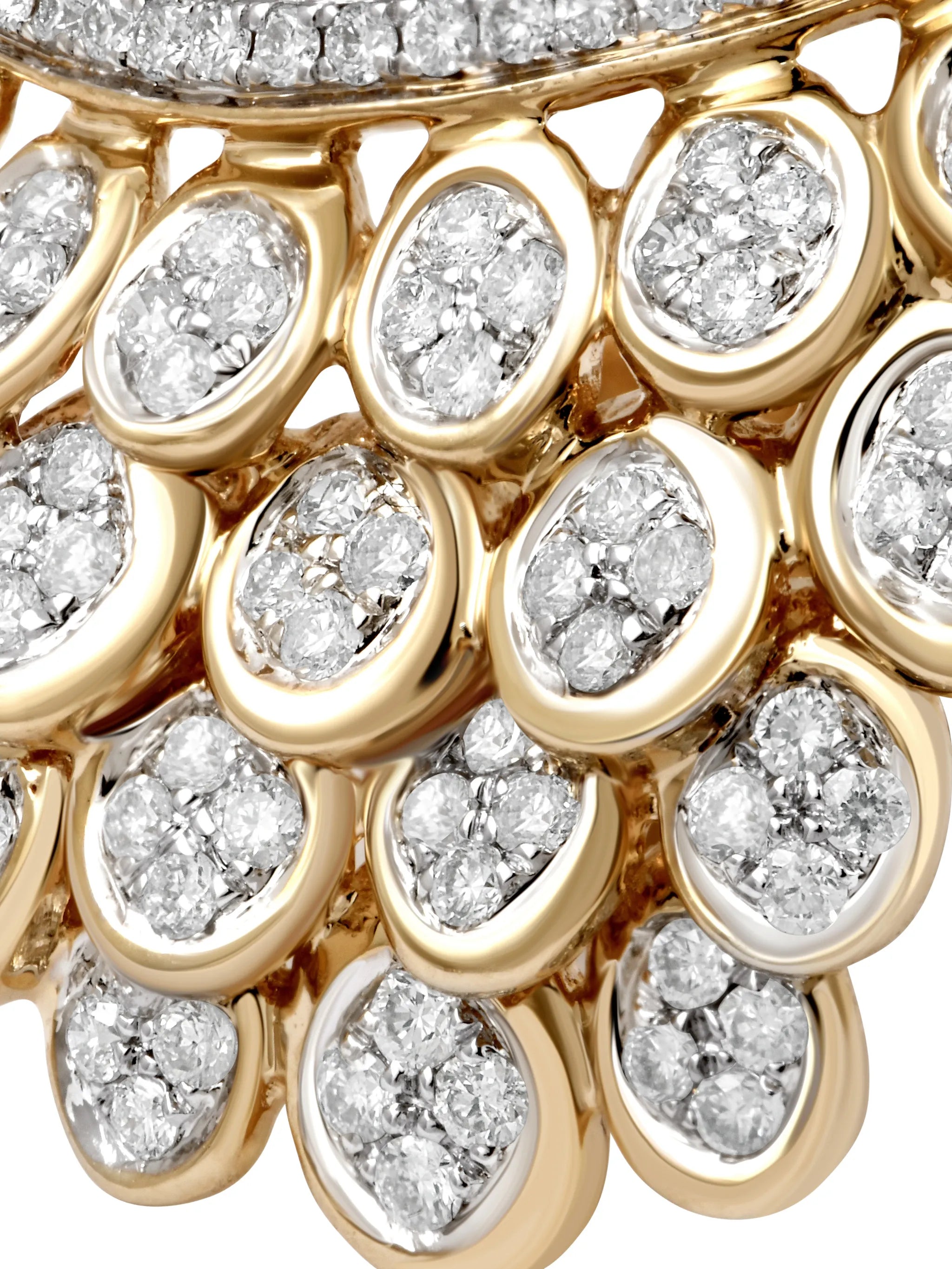 Blossom Full Pave diamond earring