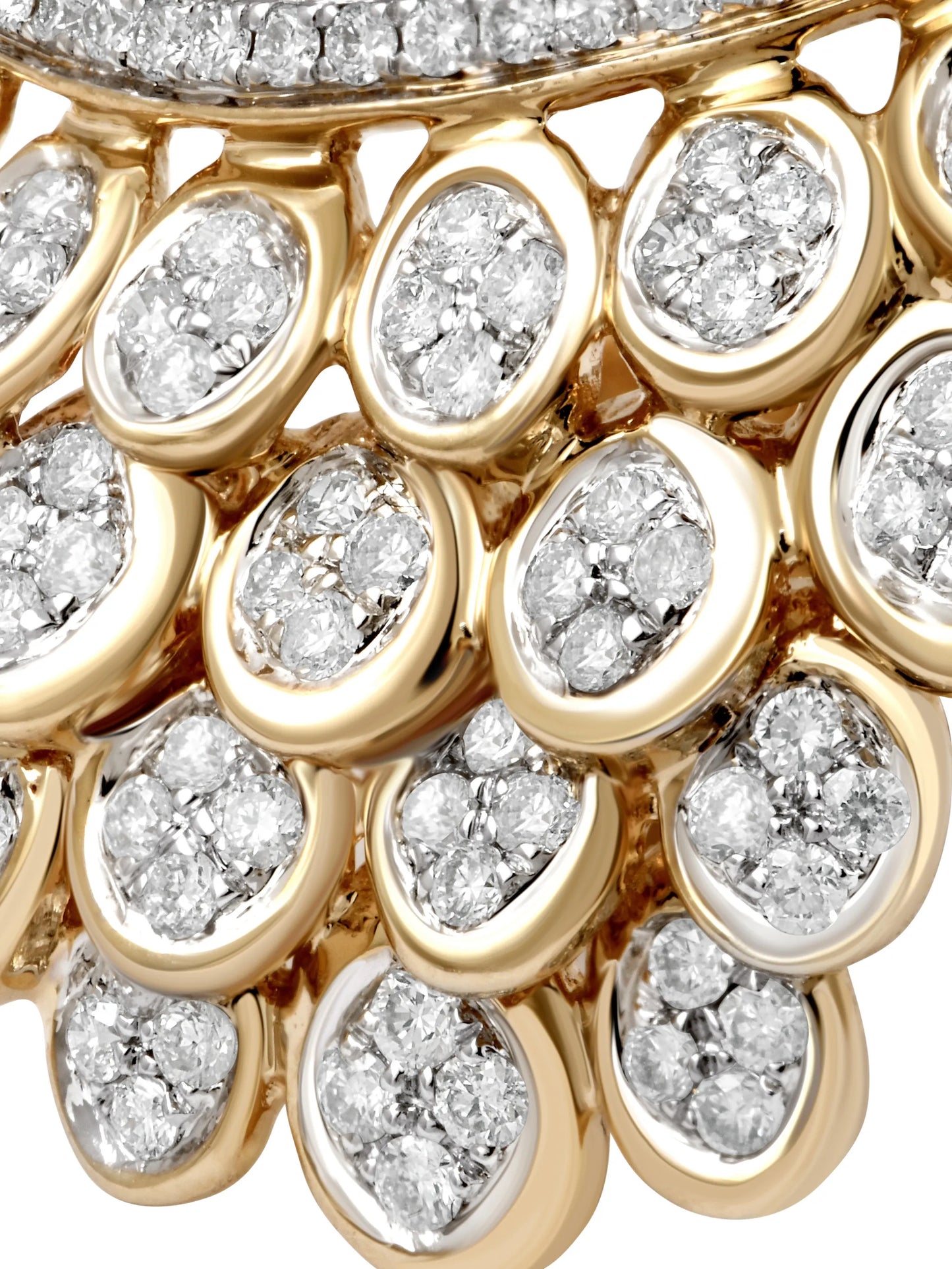 Blossom Full Pave diamond earring