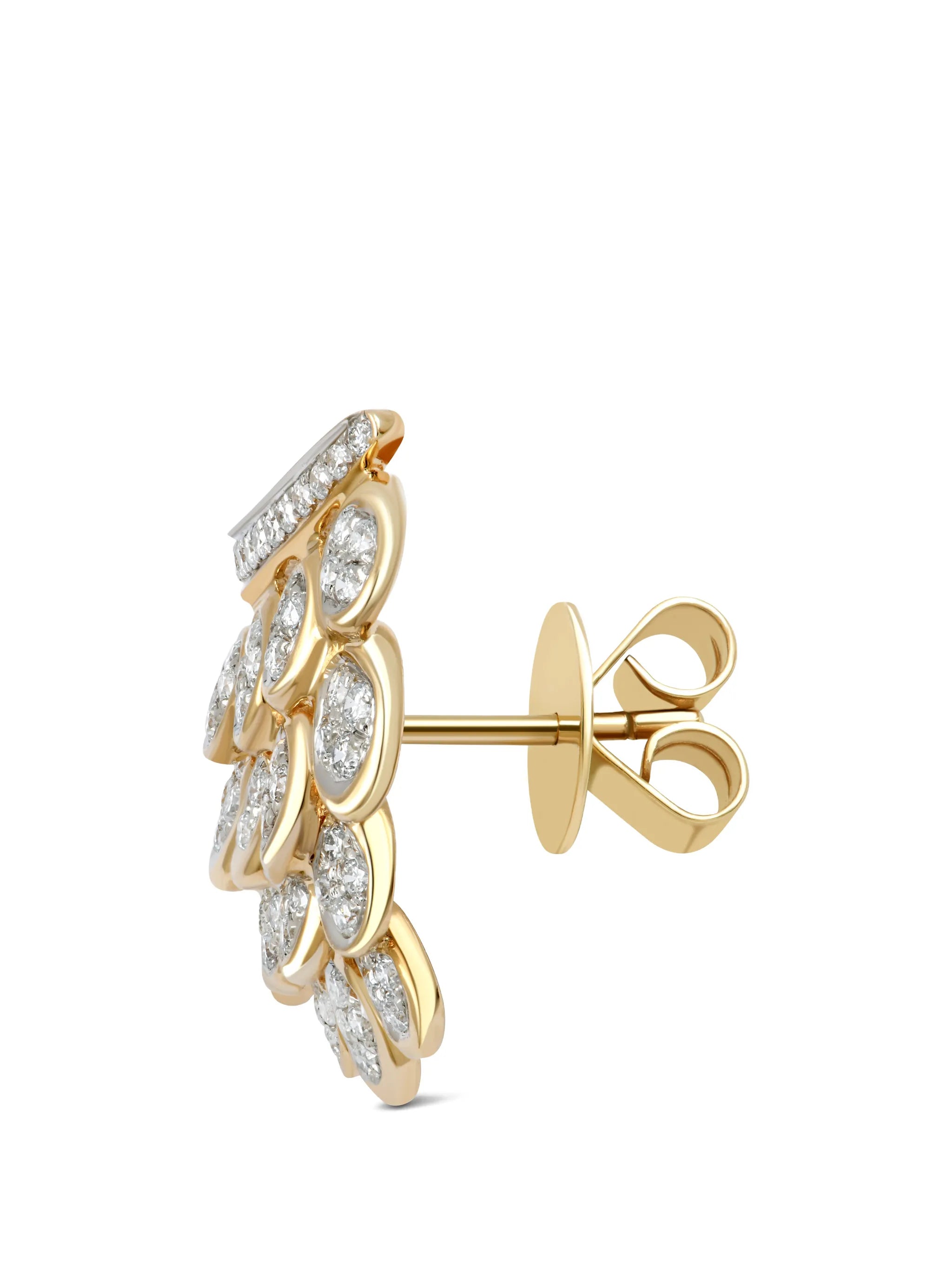 Blossom Full Pave diamond earring