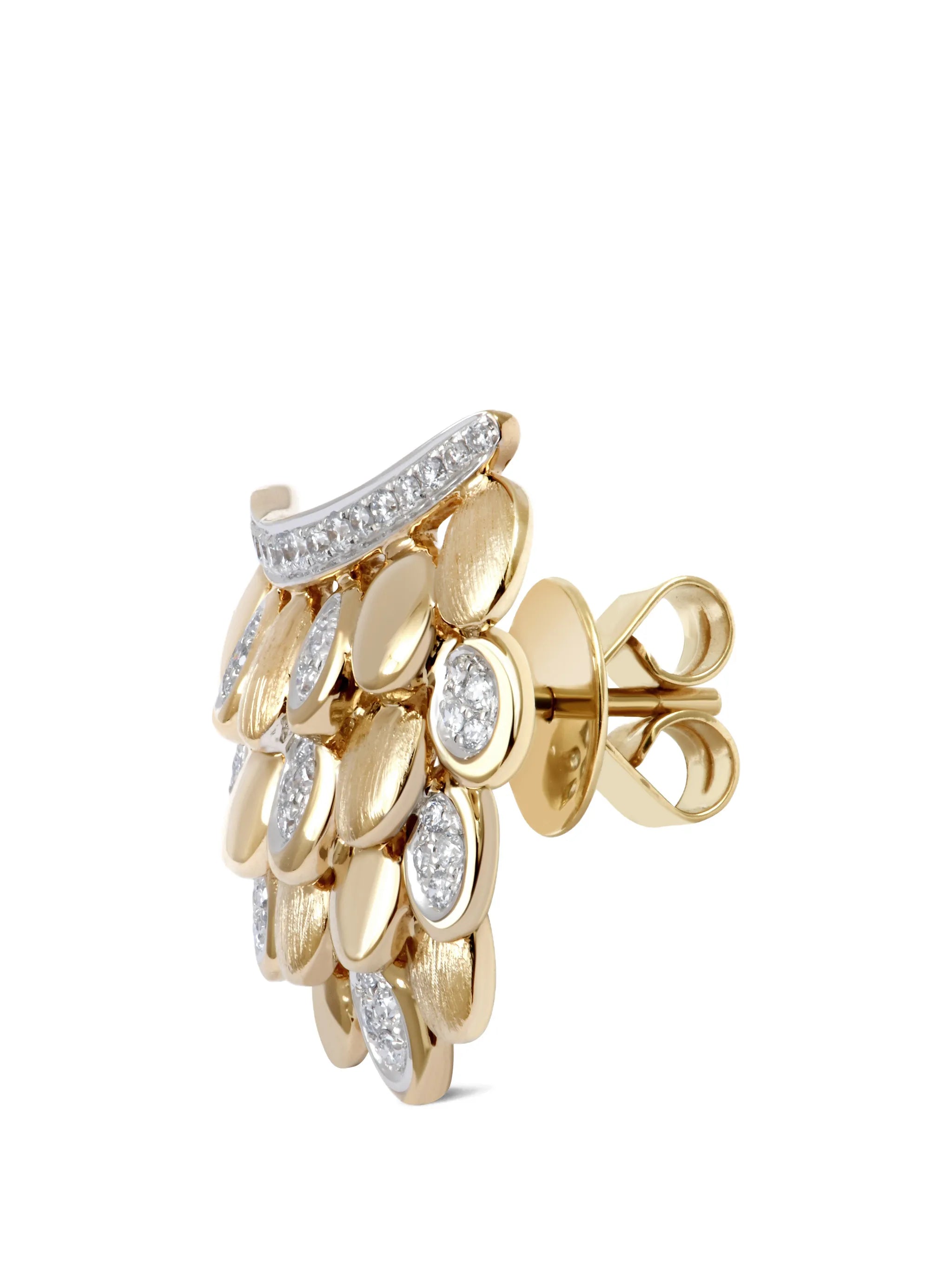 Blossom Full Pave diamond earring