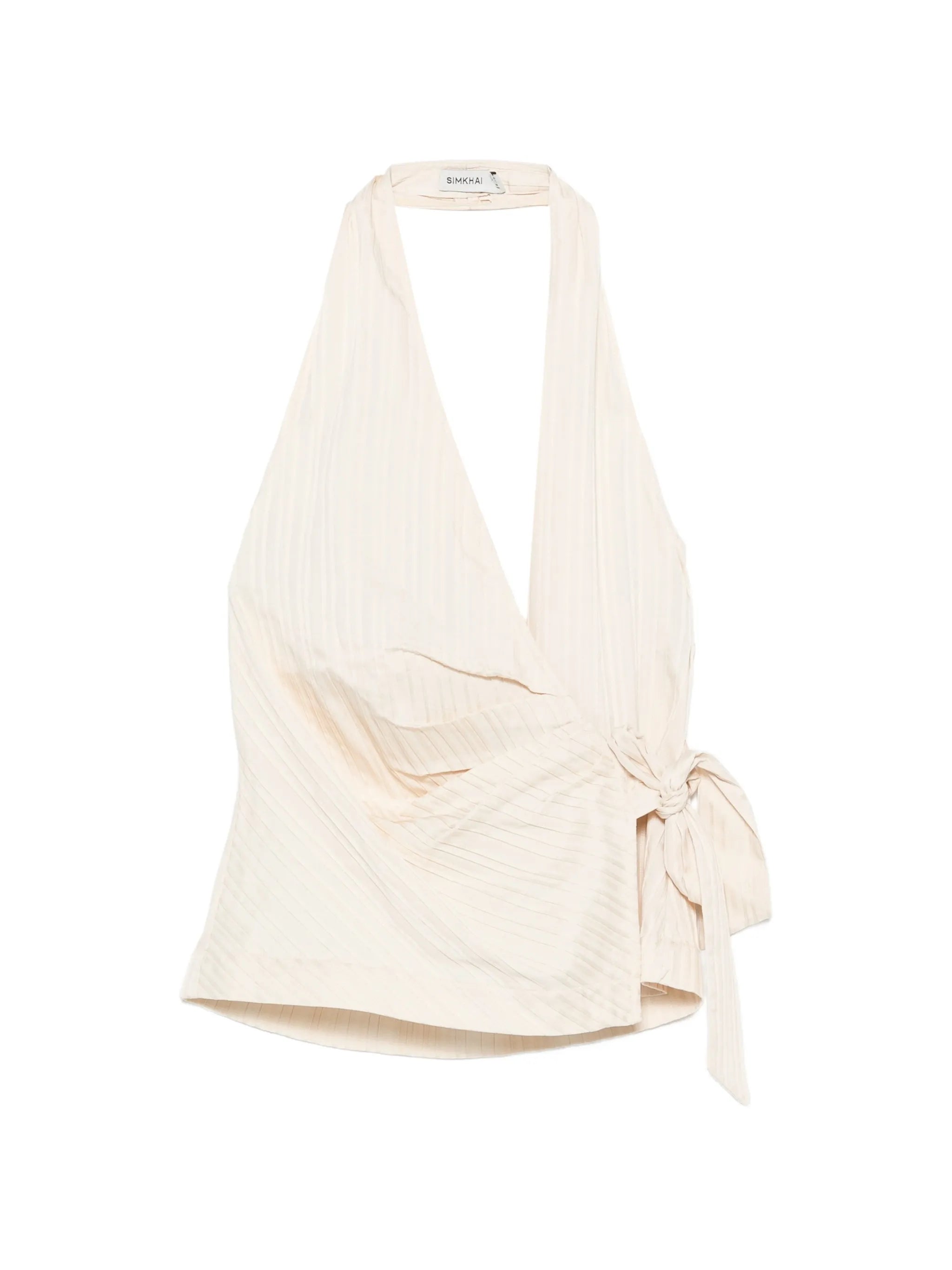 Bria wrap-style top