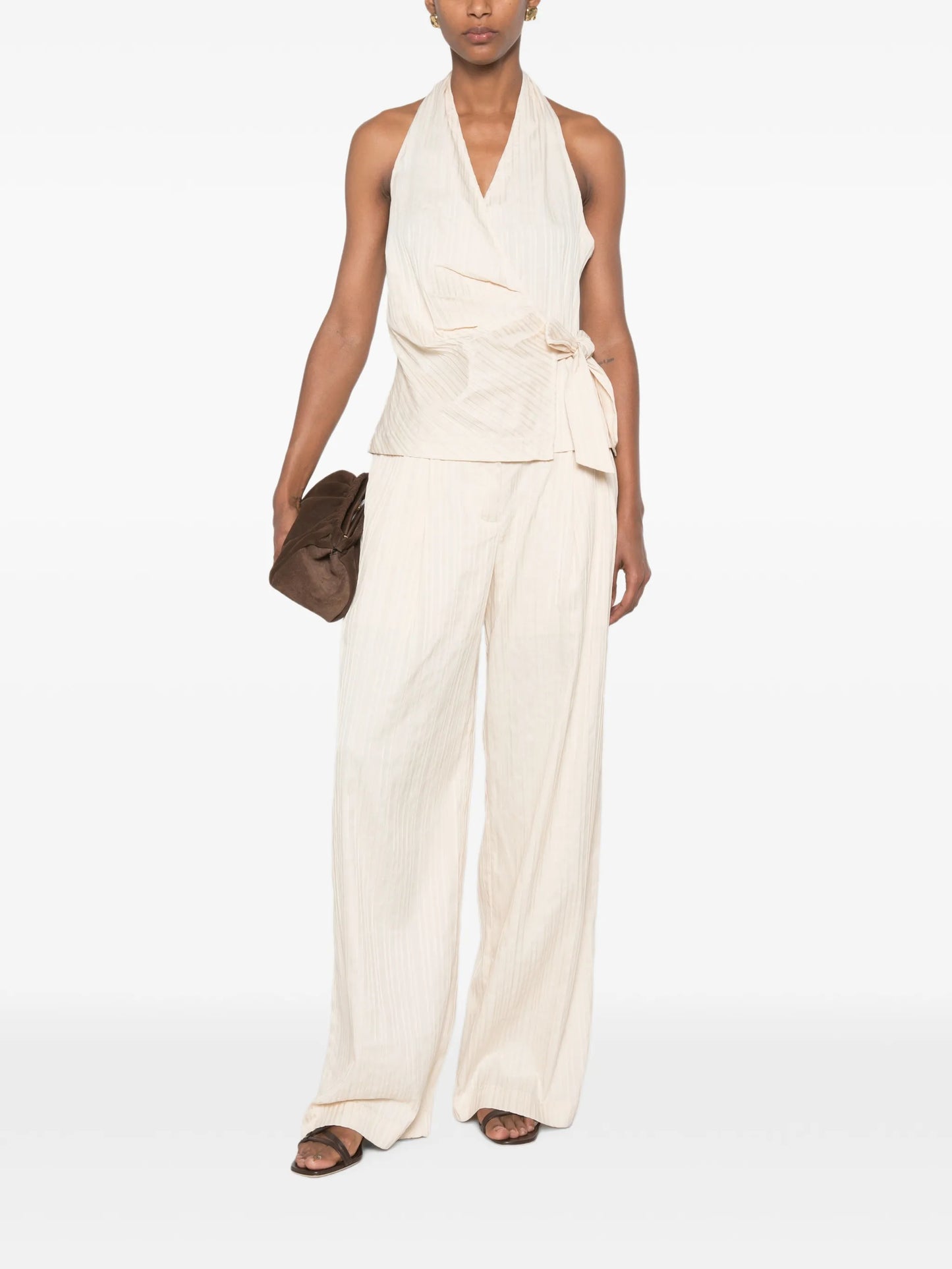 Bria wrap-style top