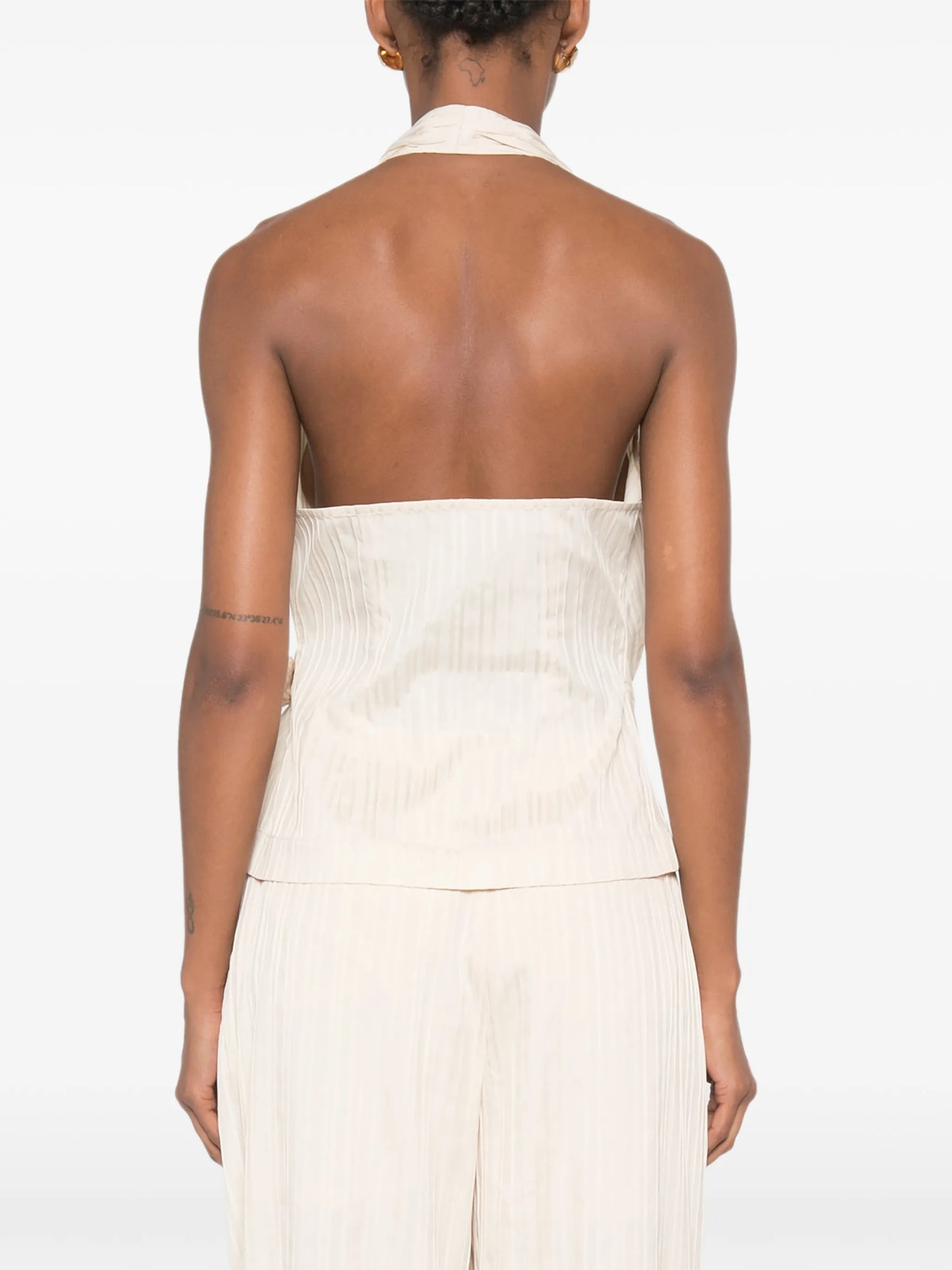 Bria wrap-style top
