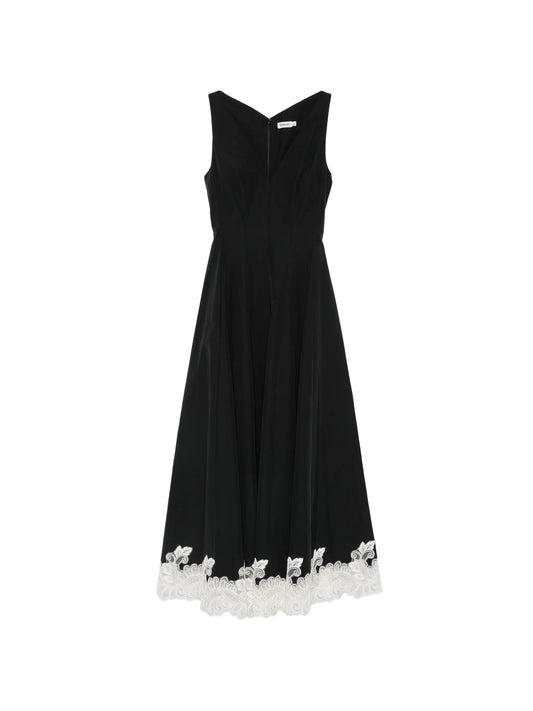 Mira cotton Faile lace midi dress
