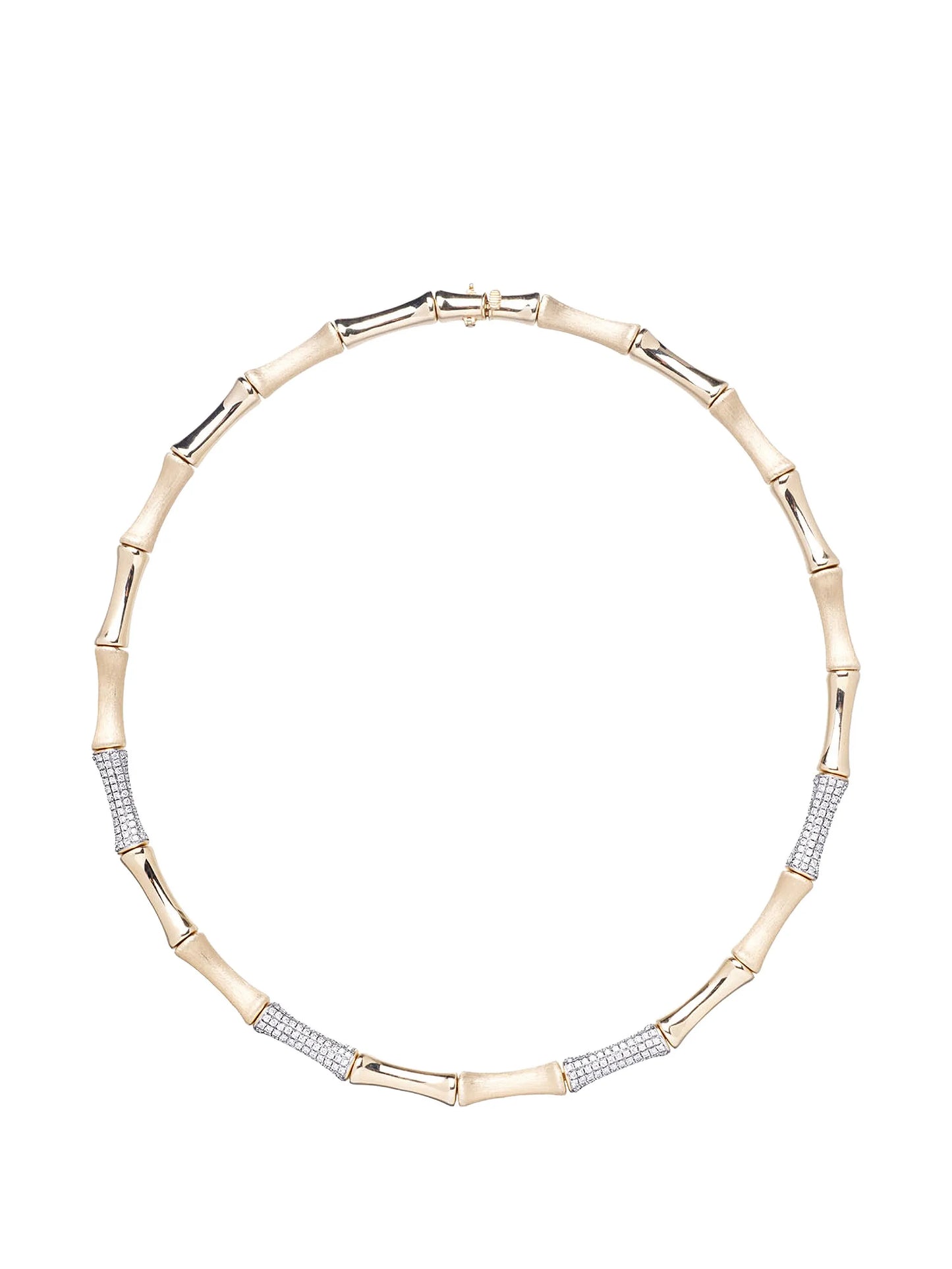 Bamboo diamond necklace
