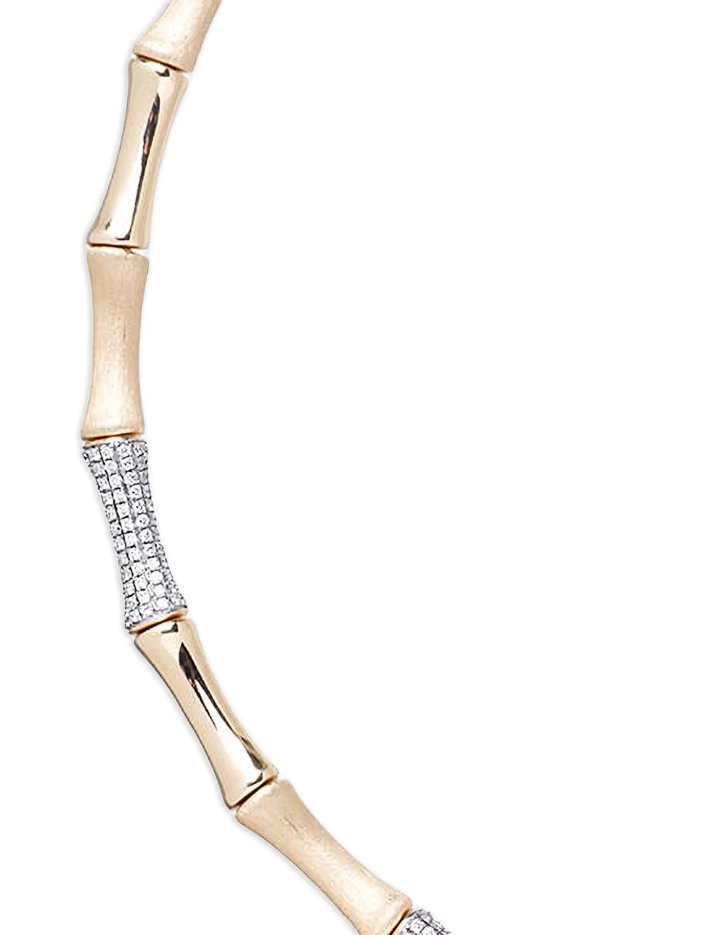 Bamboo diamond necklace