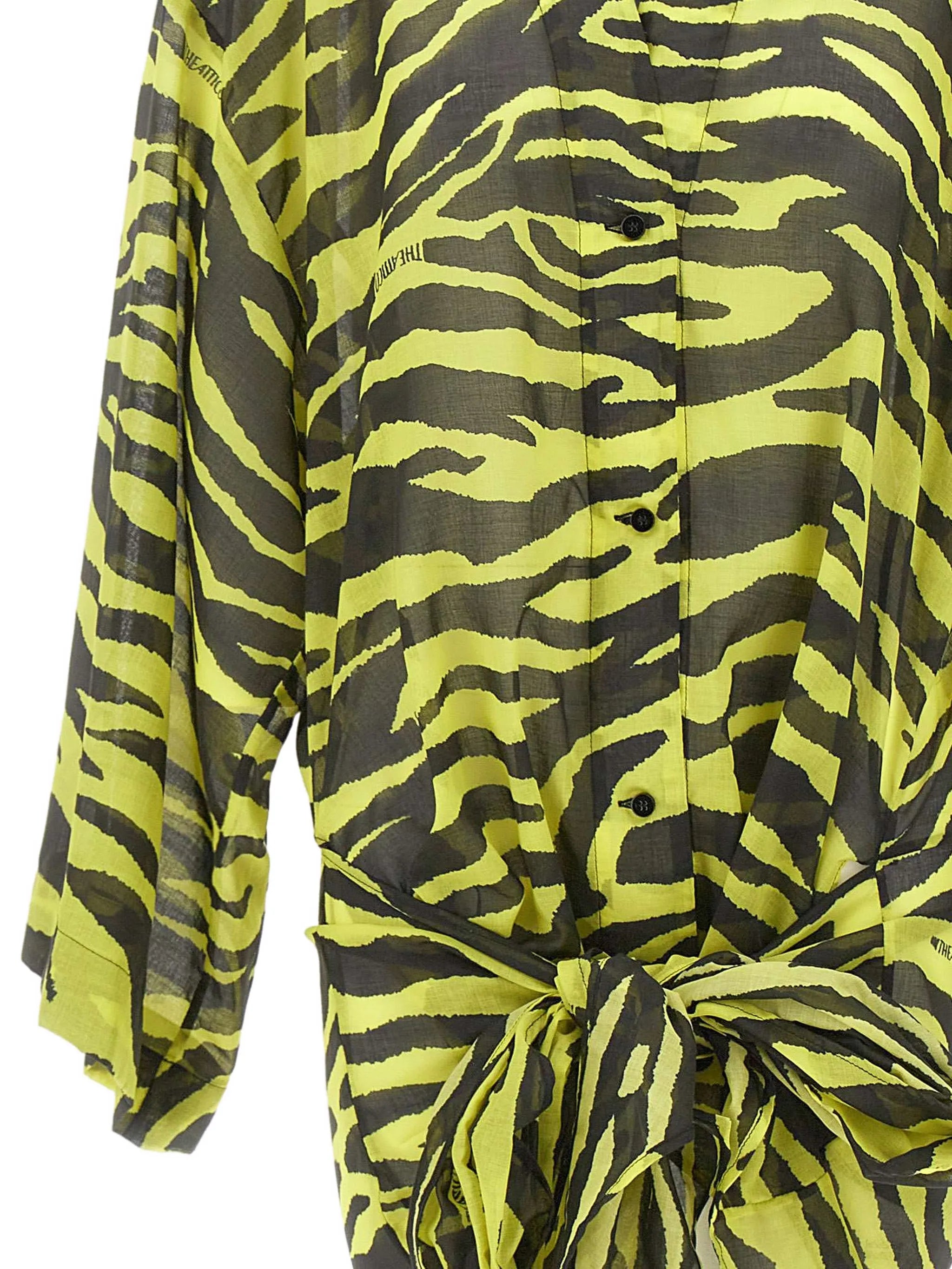 animal-print mini beach dress