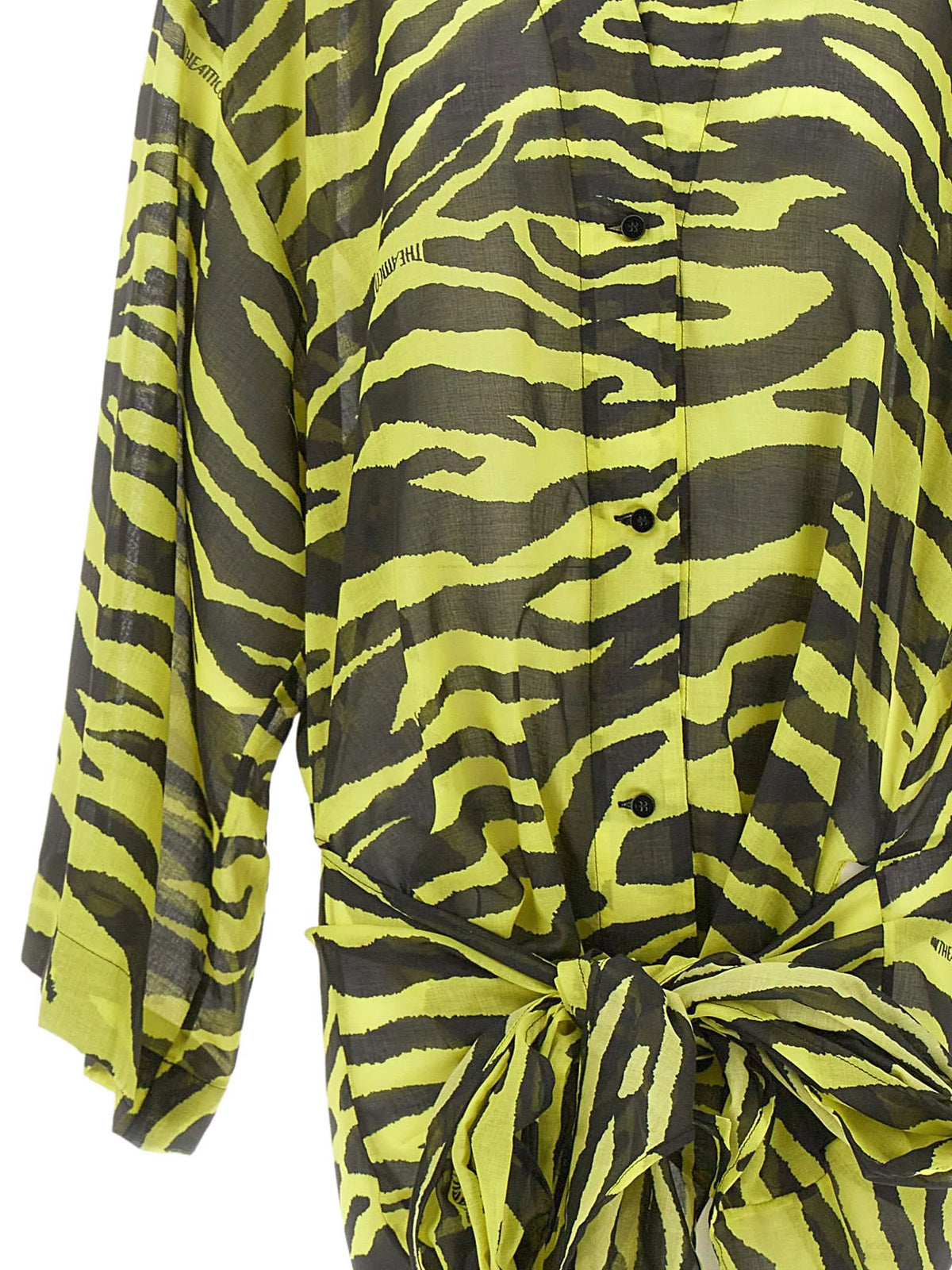 animal-print mini beach dress
