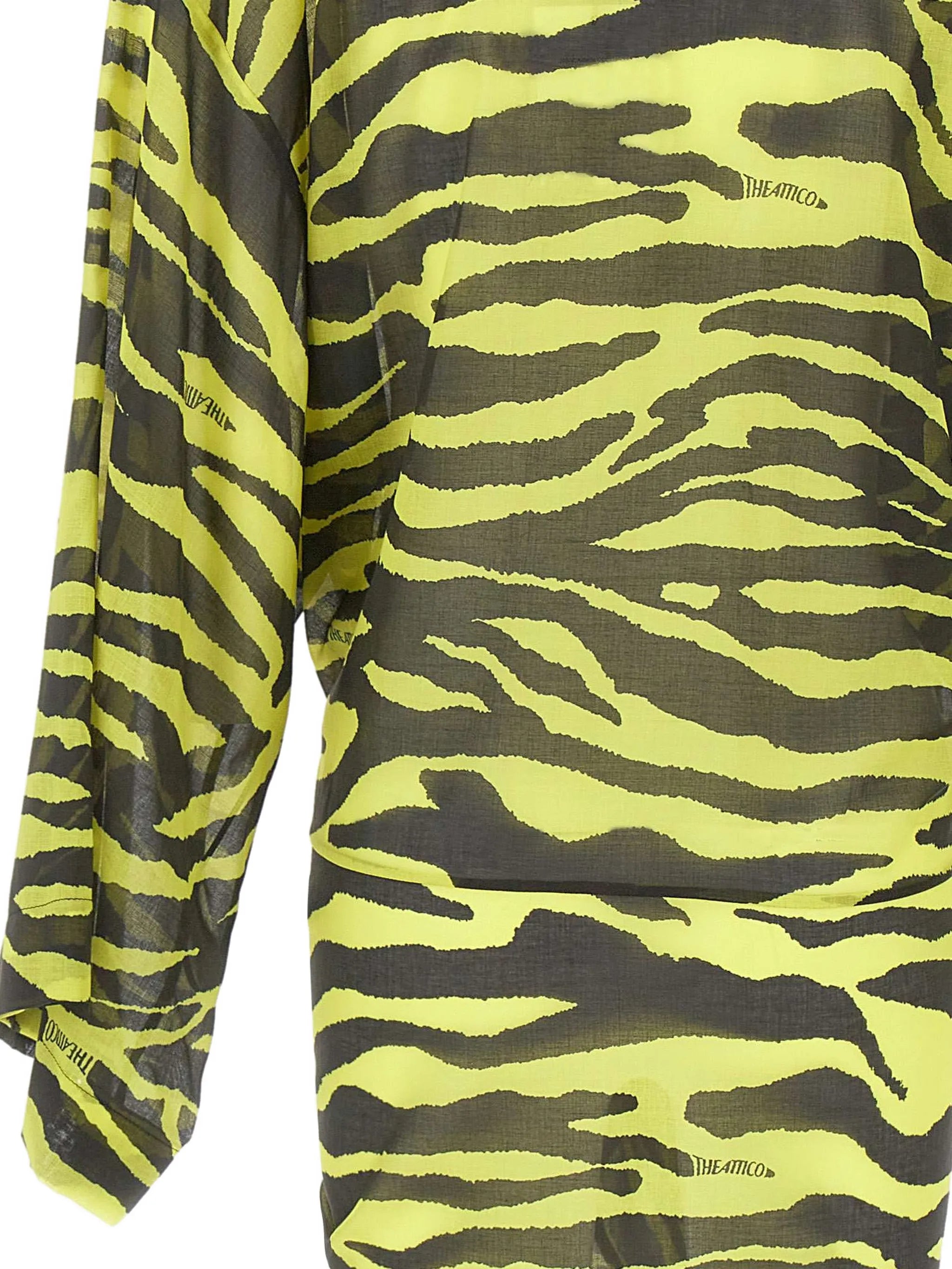 animal-print mini beach dress