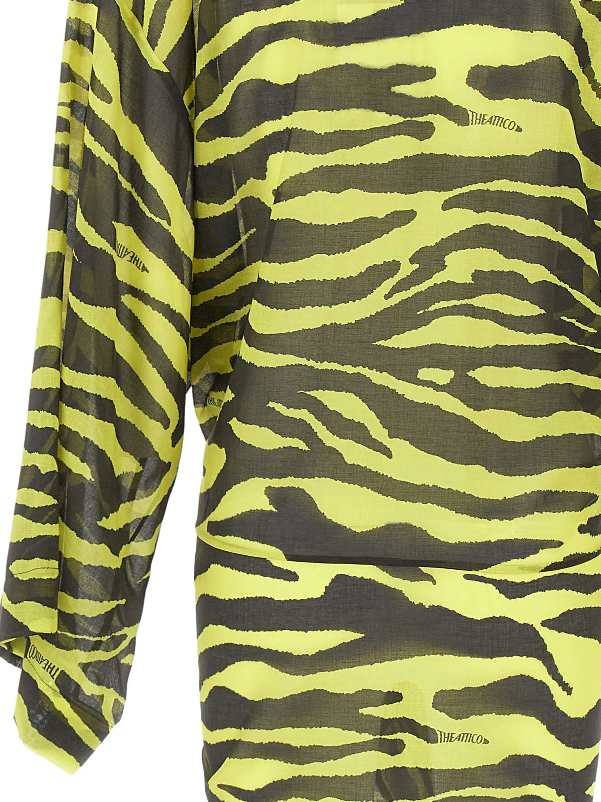 animal-print mini beach dress