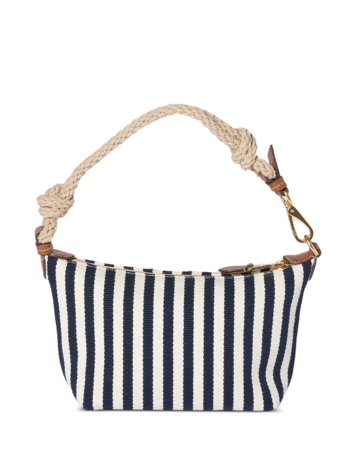 cotton and leather pouch