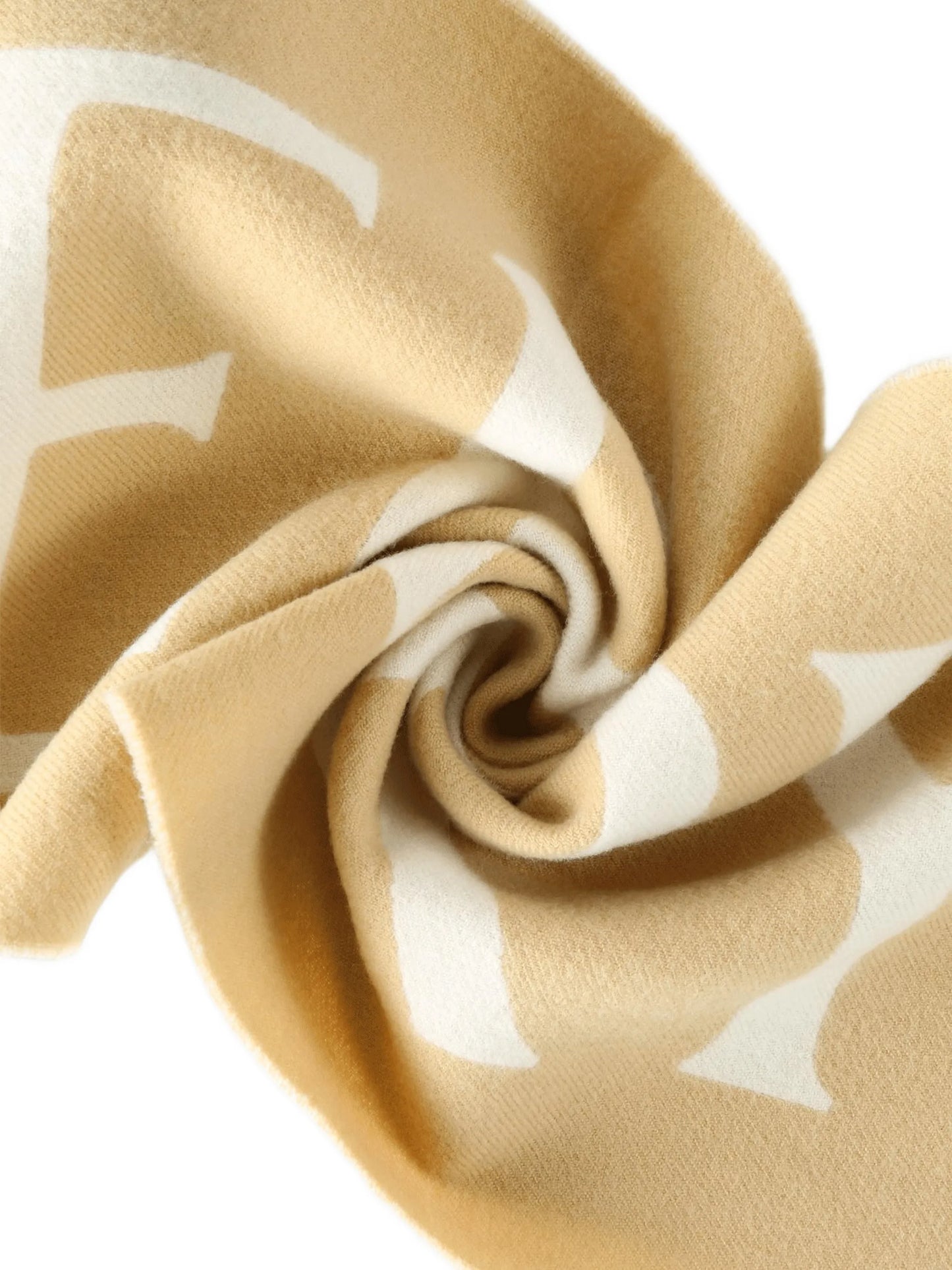 logo wool scarf