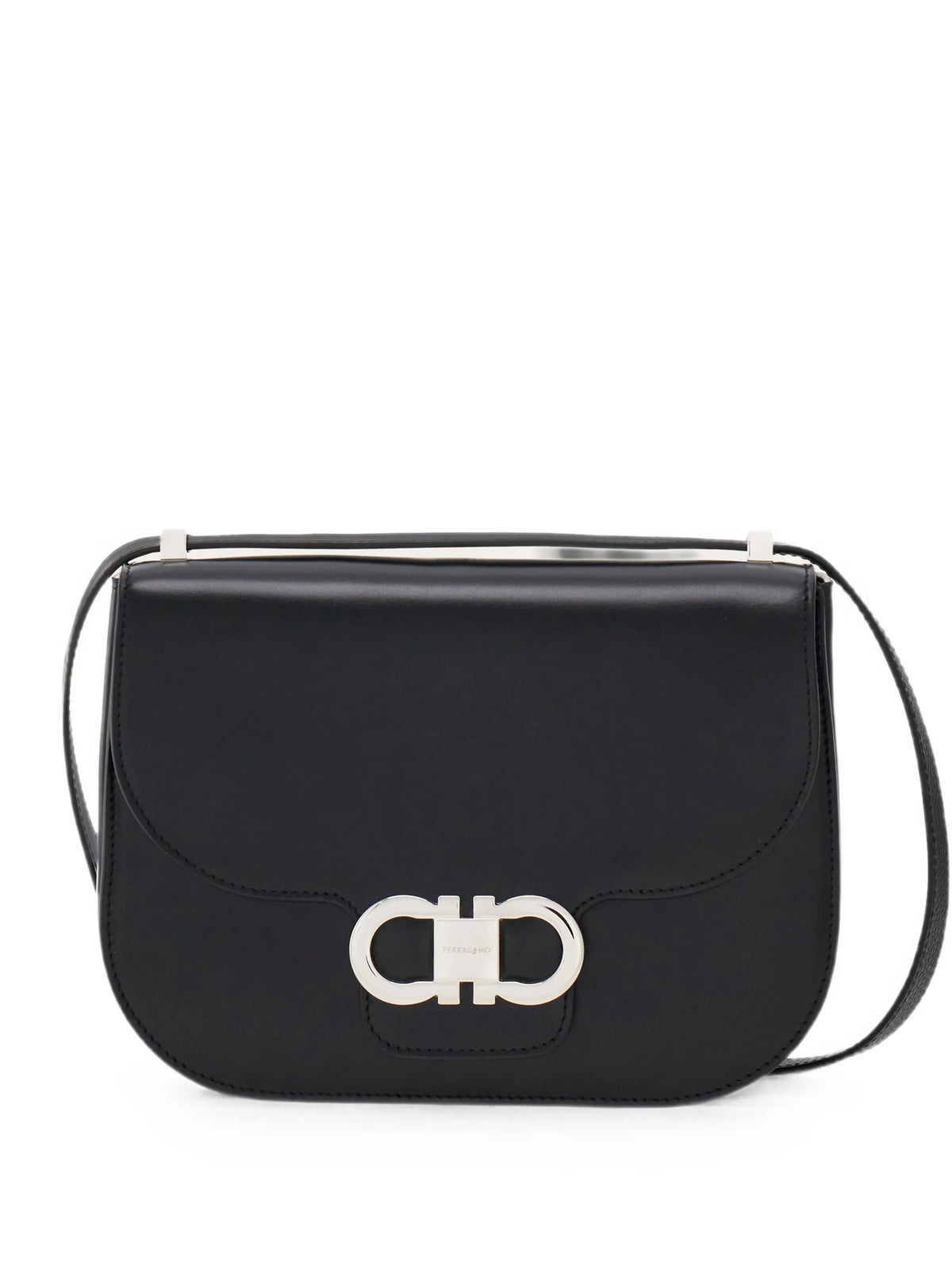 Double Gancini north-south crossbody bag (XS)